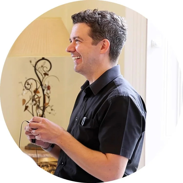 Derbyshire wedding videographer Ben Pendlebury outside the Shottle Hall venue