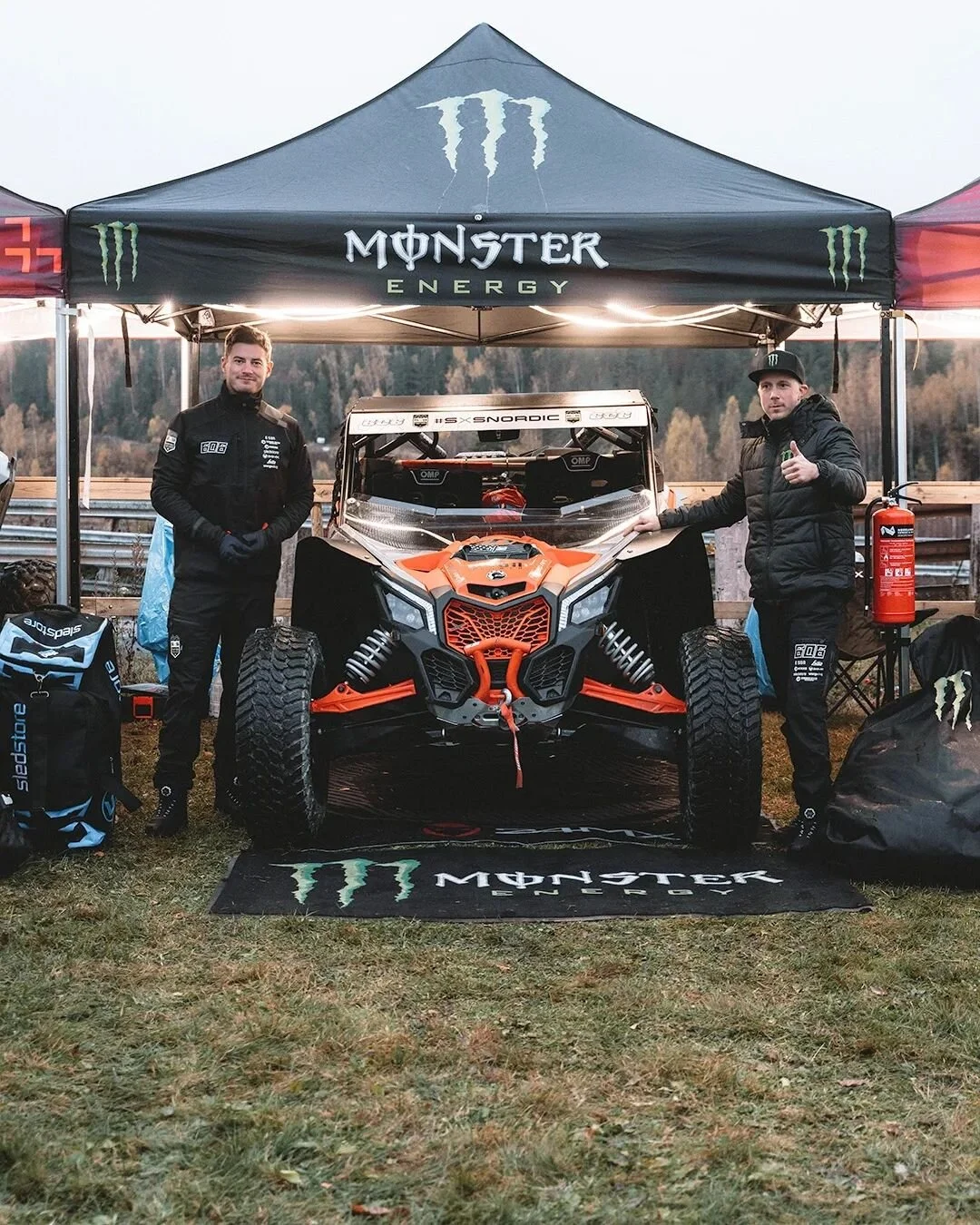 i definitely never had the ambition to be a rally Co-driver, nor have I ever been asked if I want to! @timmarklund just called me and said he'd entered this new series called @sxsnordic, and he ALSO entered me to help him navigate. I just said &quot;