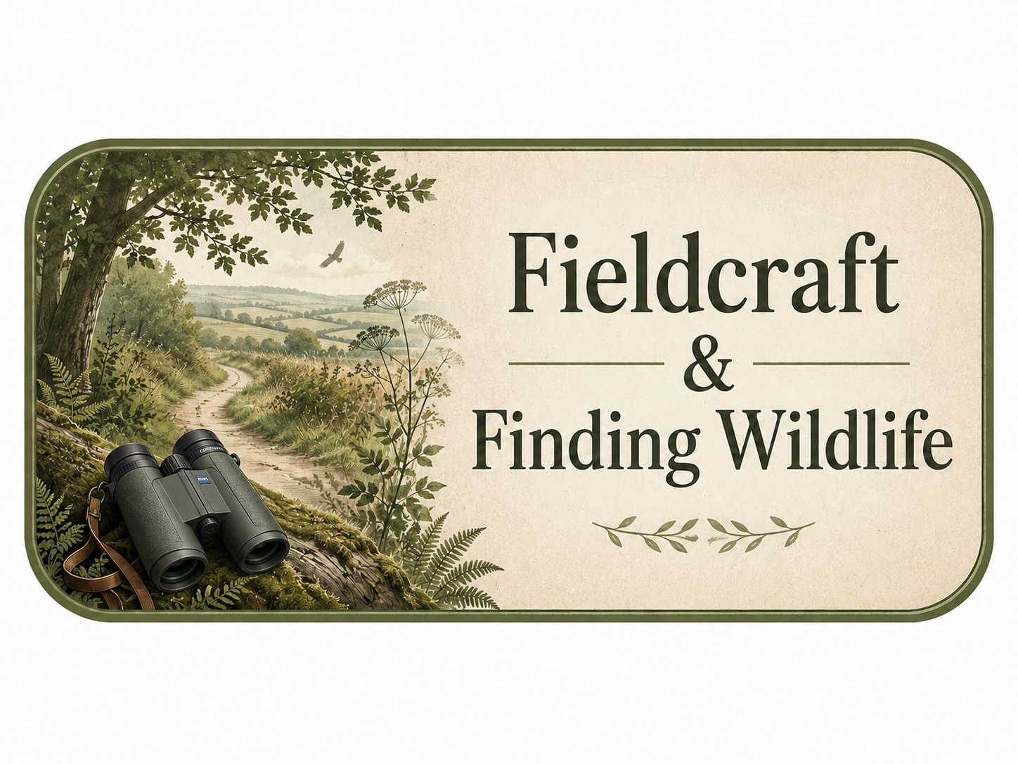Fieldcraft & finding wildlife button