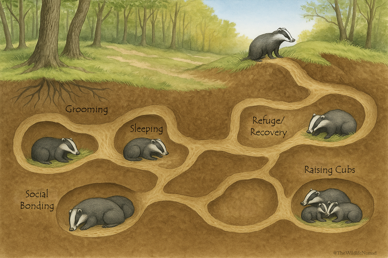 Badger Setts Explained: Main, Annex and Outlier Setts, Their Purpose ...