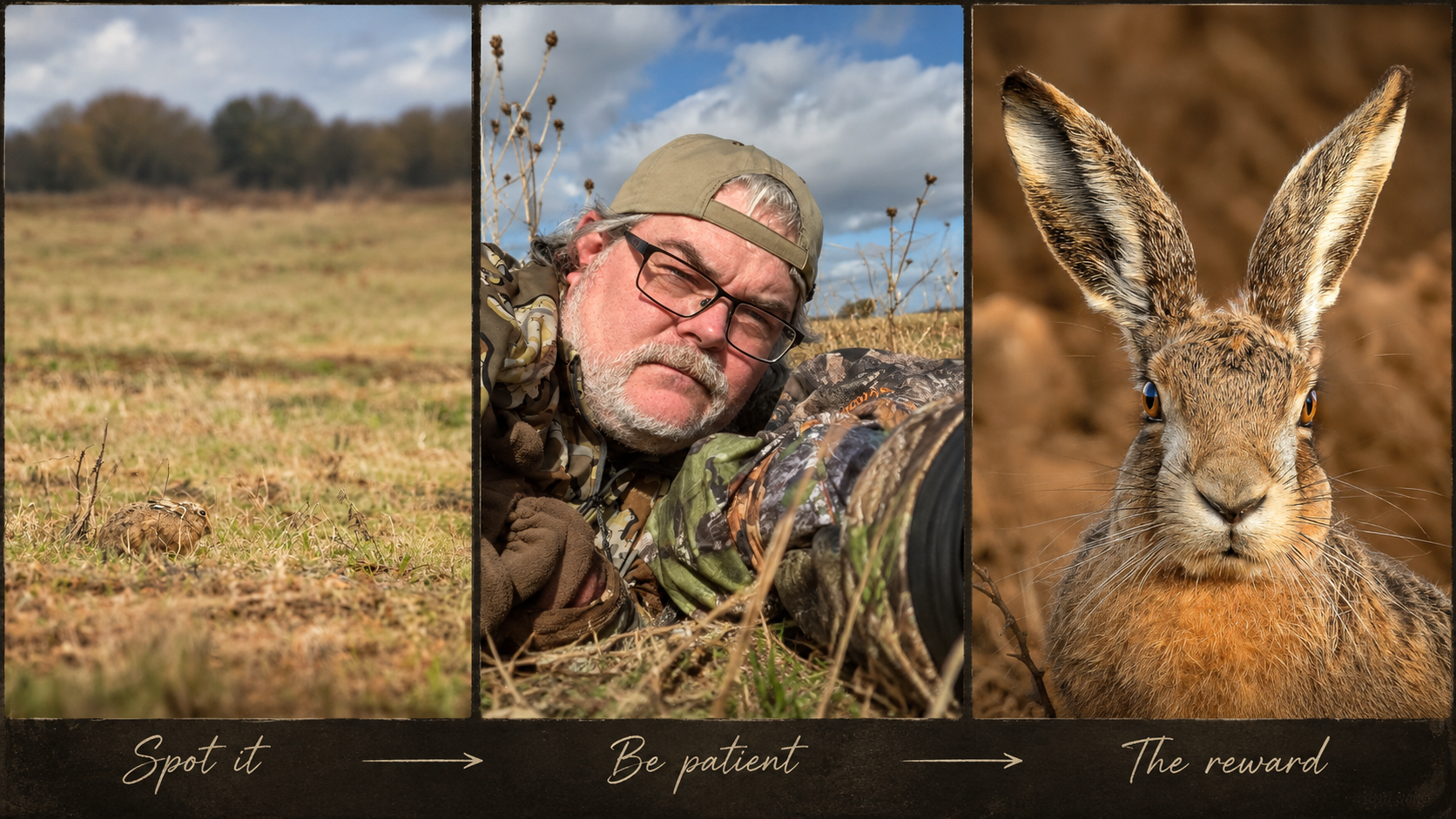 Understanding the habits of a species allows the ethical wildlife photographer to get close to this brown Hare.