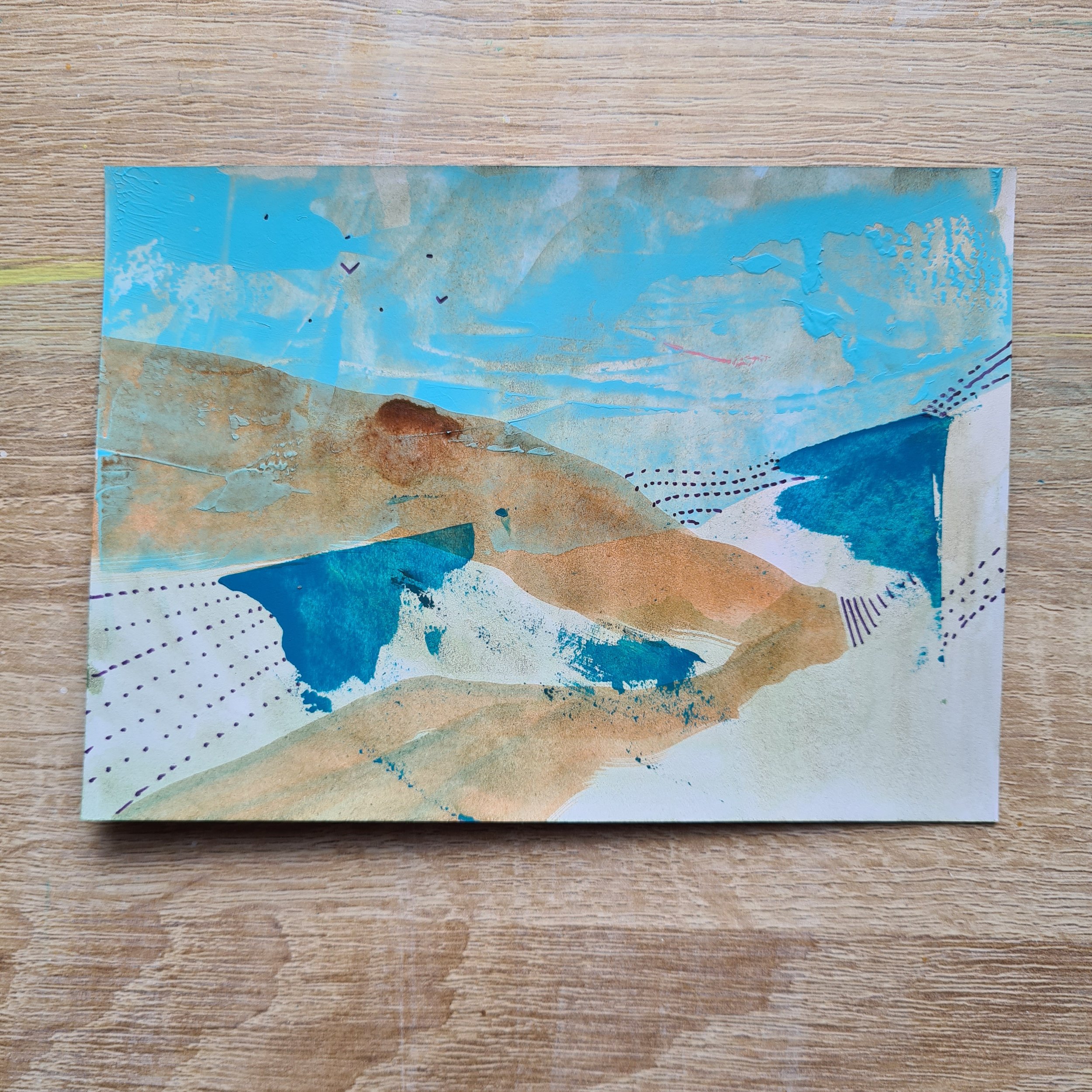 A6, Acrylic and Mixed Media