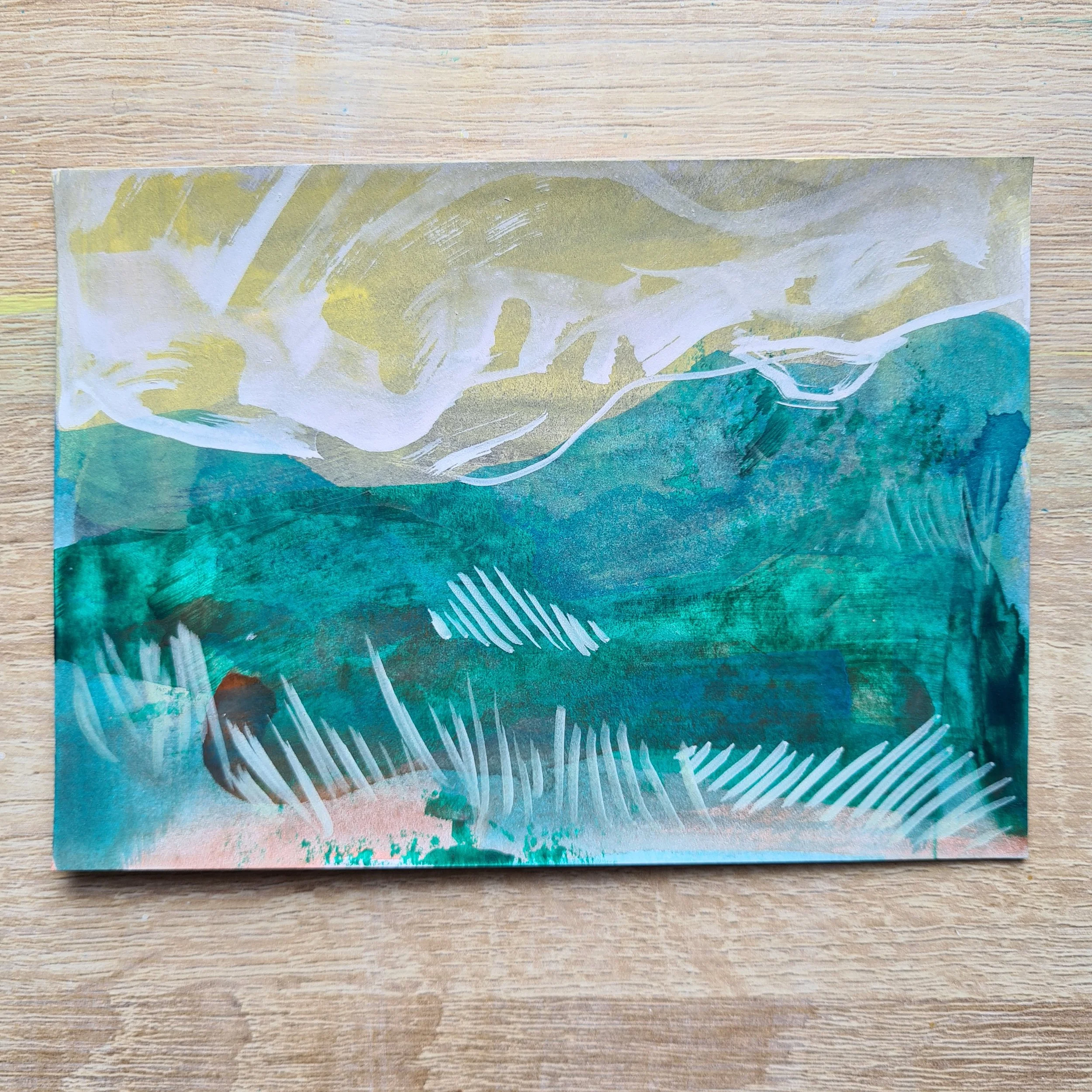 A6, Acrylic and Mixed Media