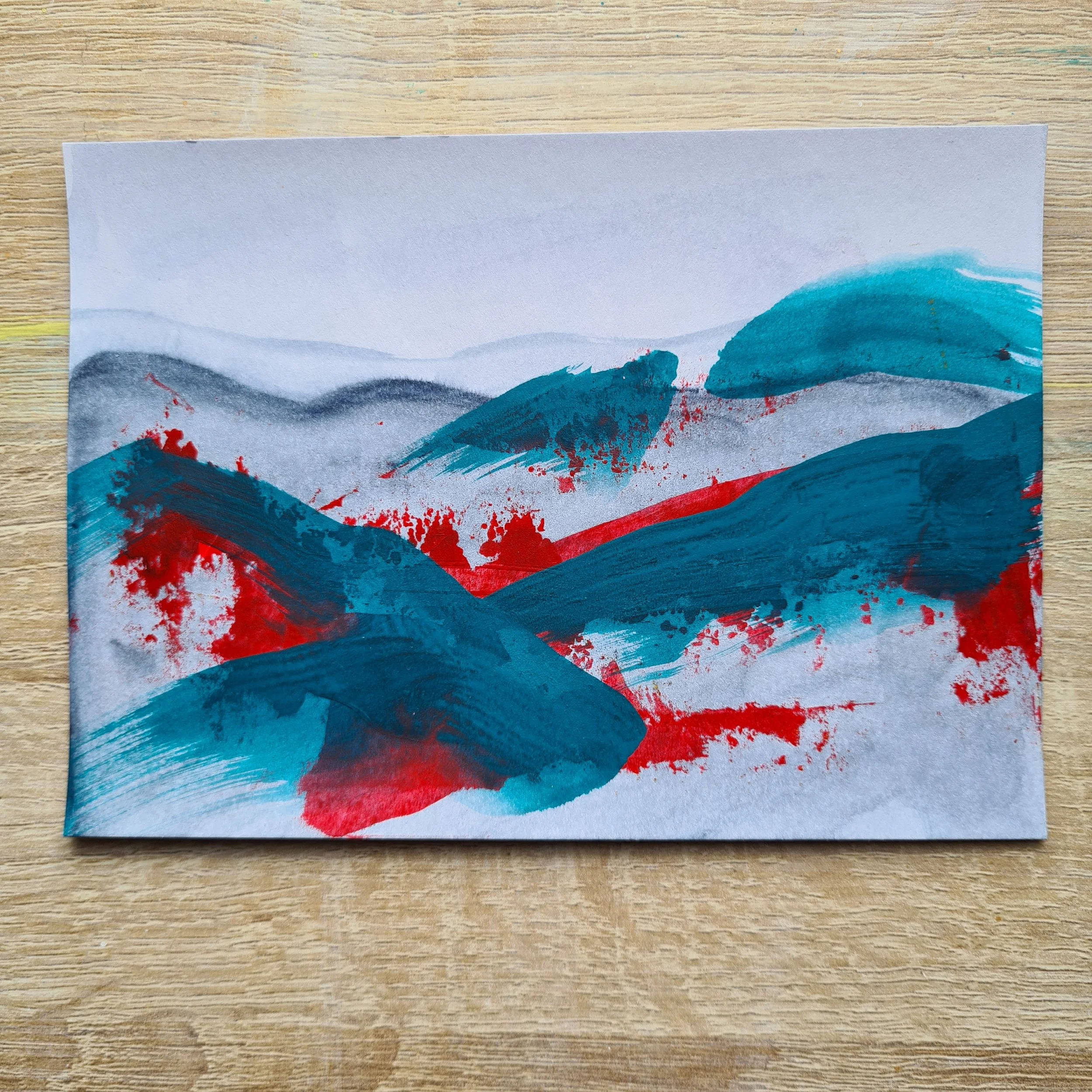 A6, Acrylic and Mixed Media