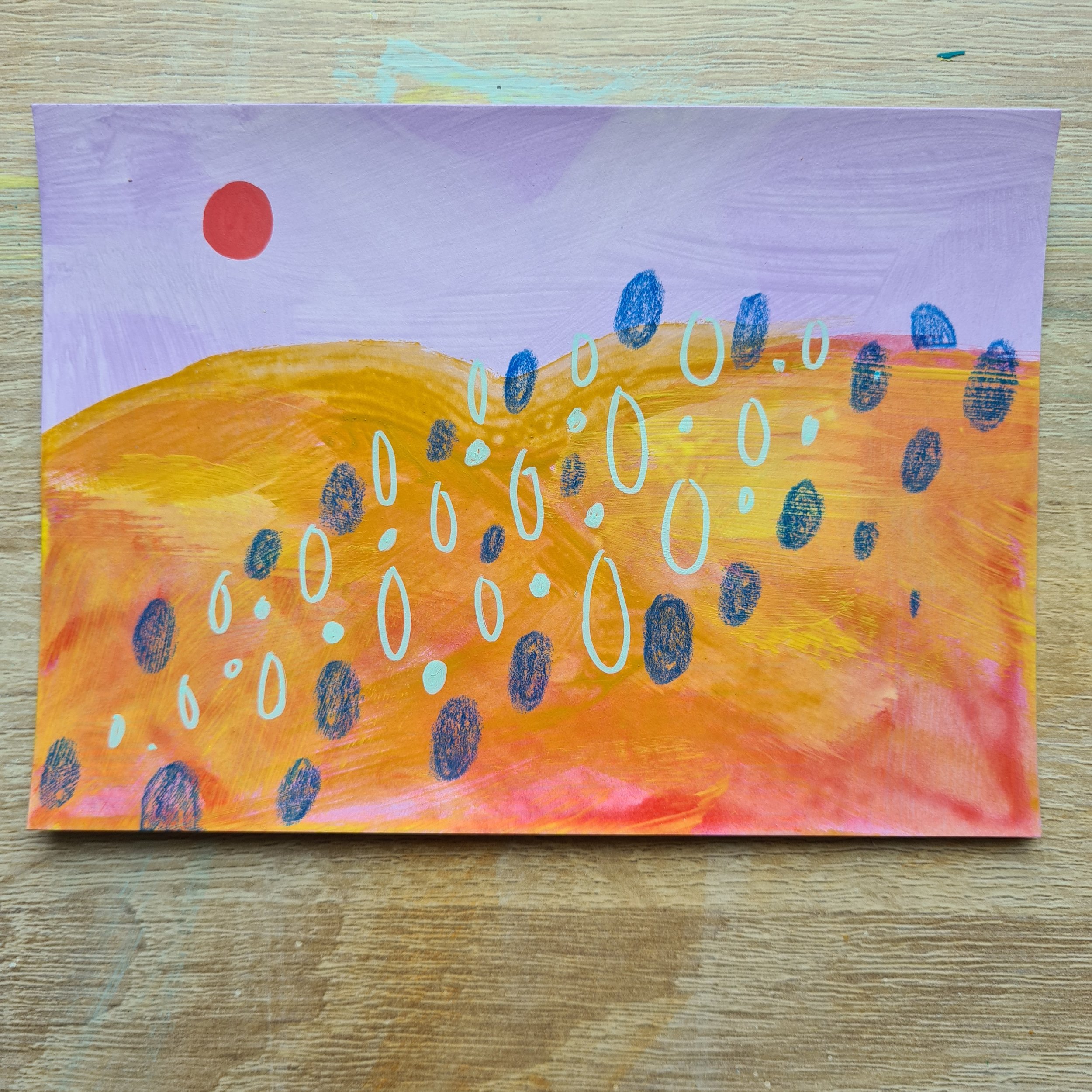 A6, Acrylic and Mixed Media