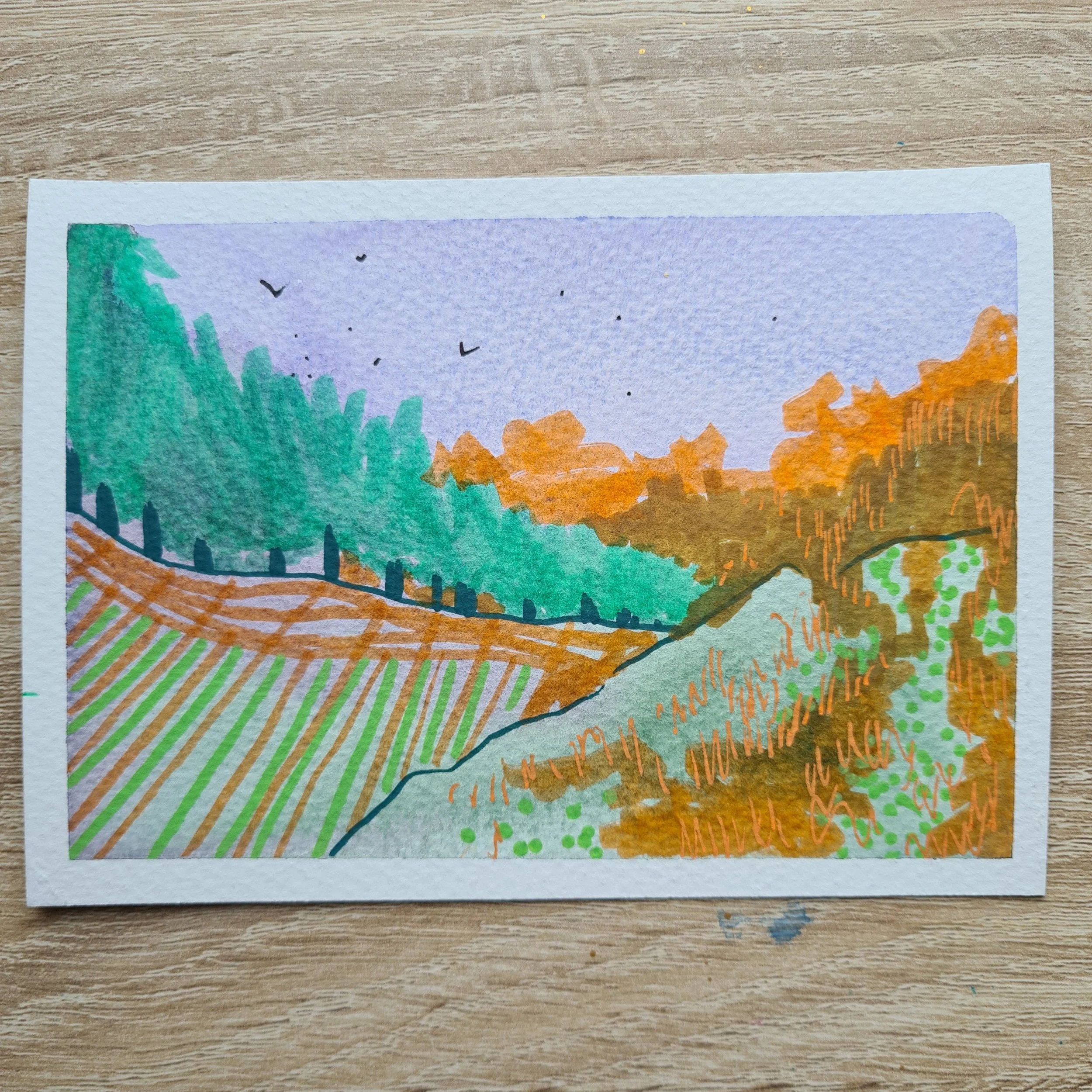 A6, Watercolour and Mixed Media