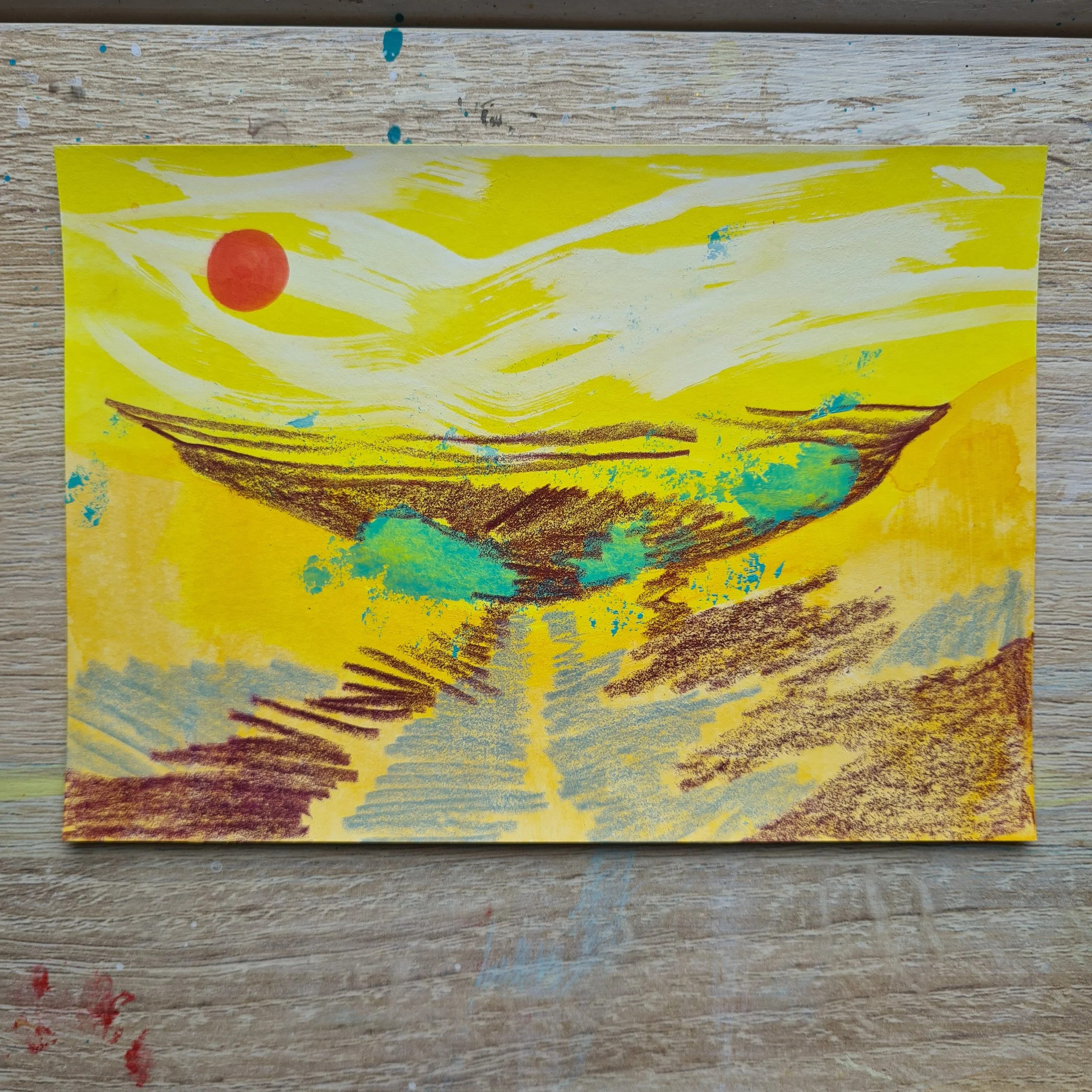 A6, Acrylic and Mixed Media