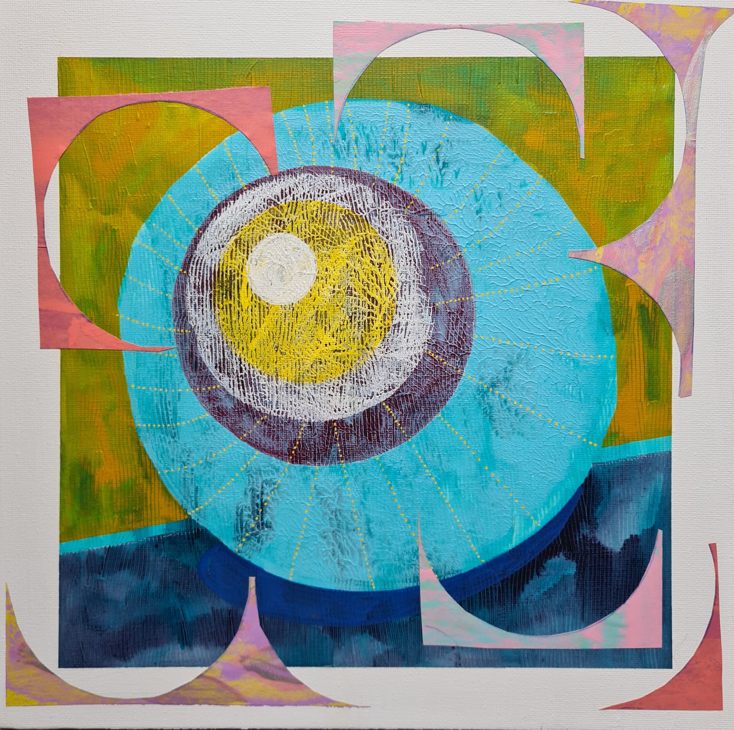 Myco 07, Acrylic on Canvas Board, 30x30cm