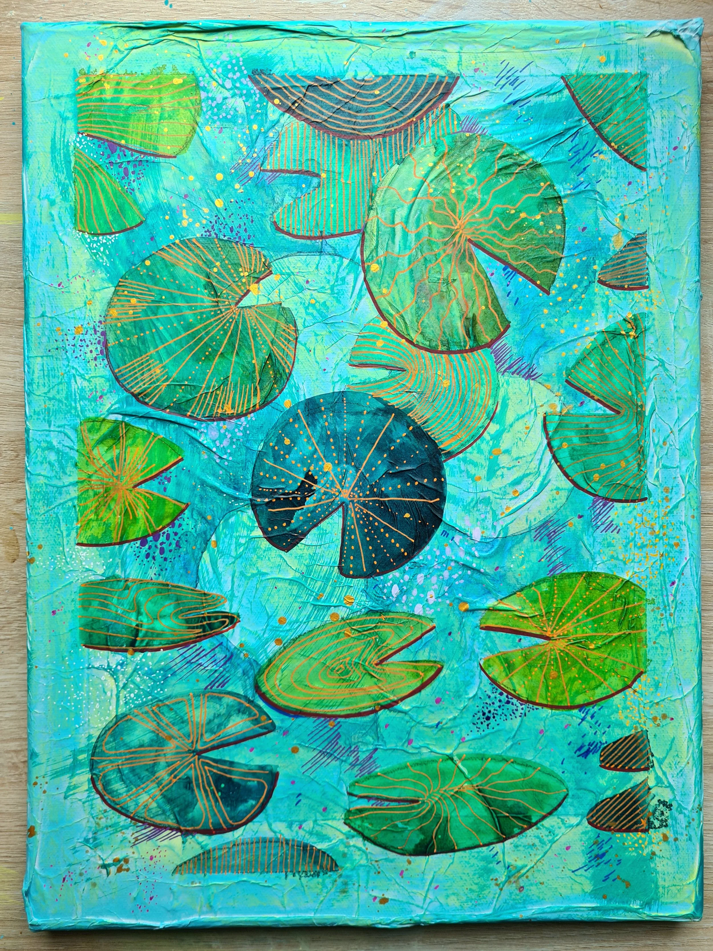 Haining 02, Acrylic and Mixed Media on stretched canvas, 30x40 cm