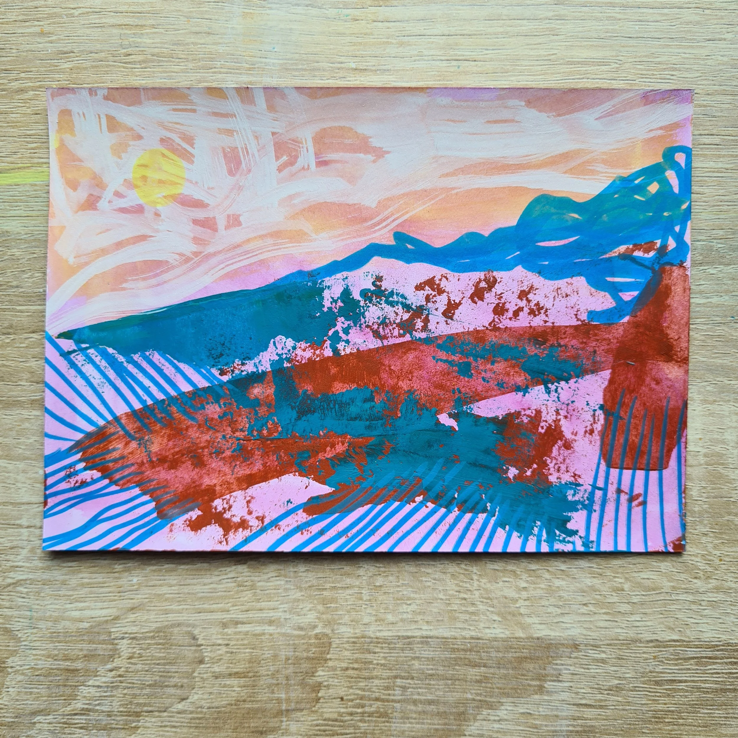 A6, Acrylic and Mixed Media