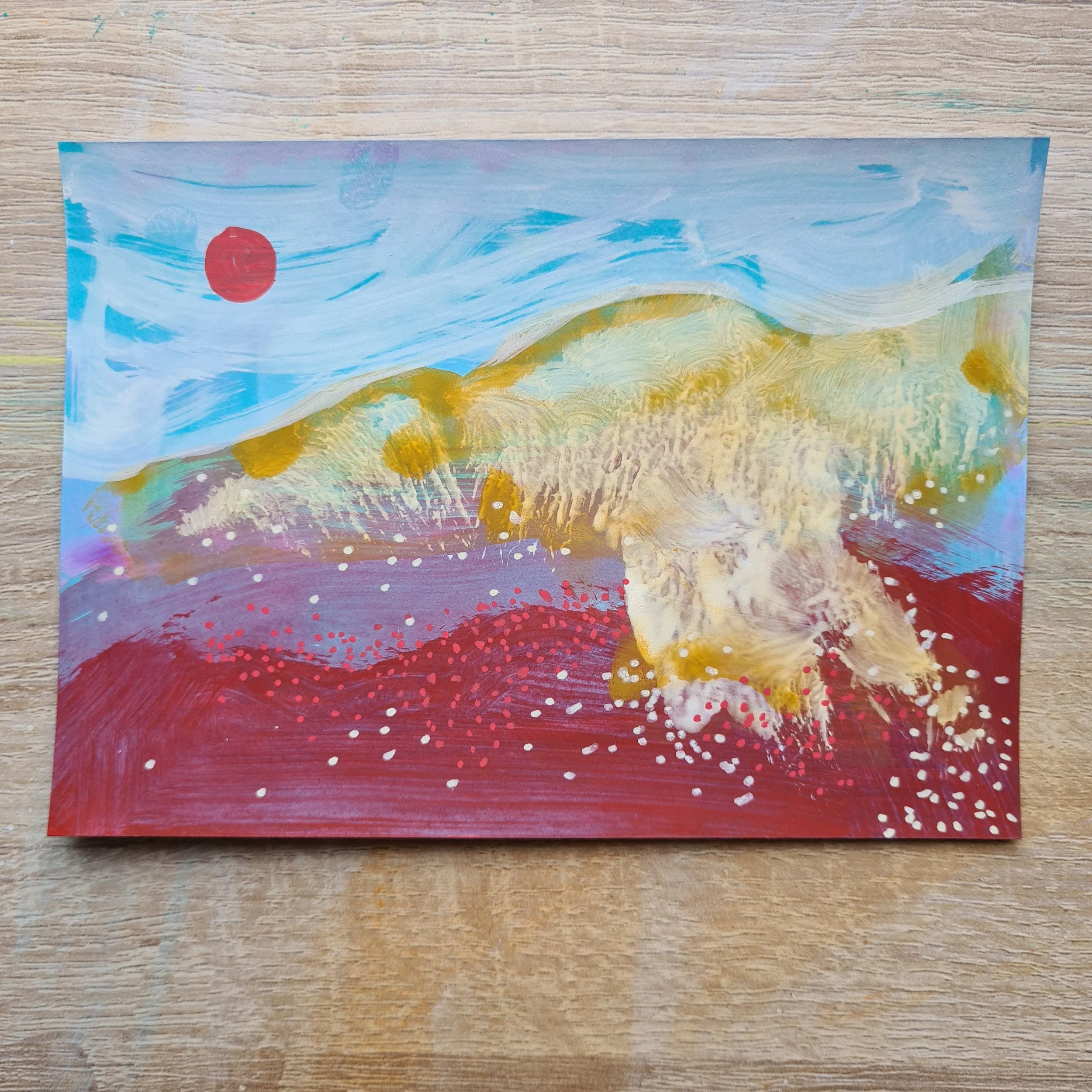 A6, Acrylic and Mixed Media
