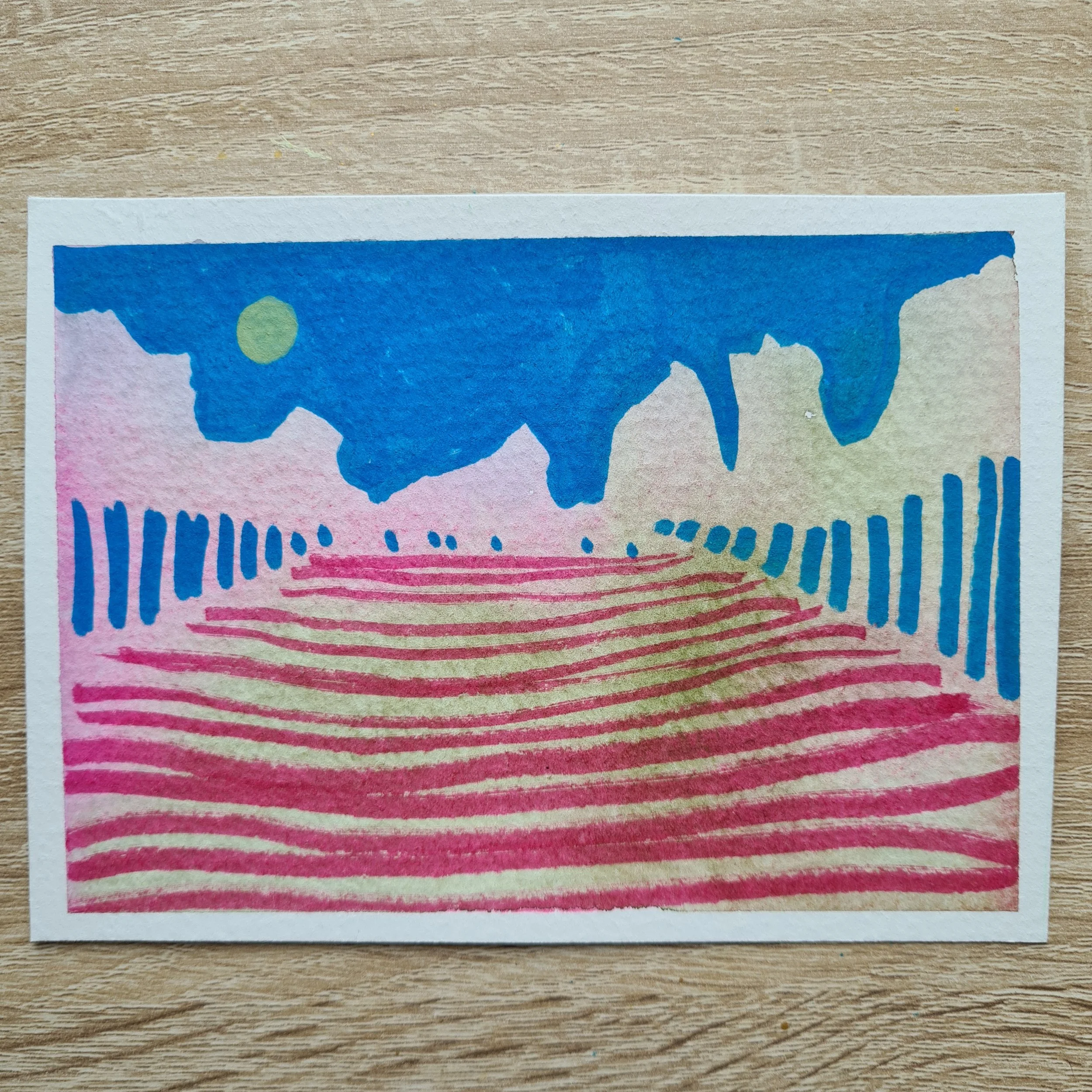 A6, Watercolour and Mixed Media
