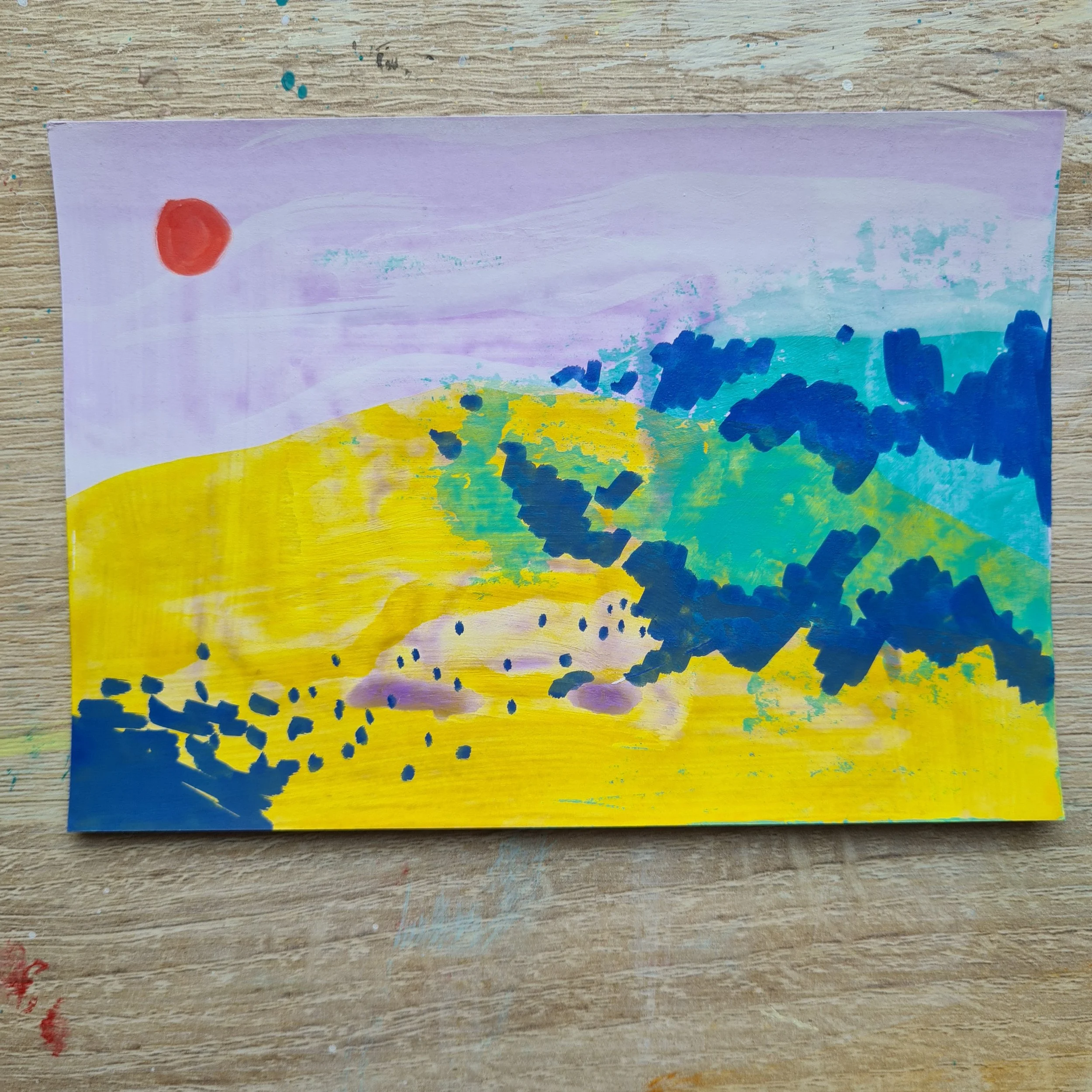 A6, Acrylic and Mixed Media