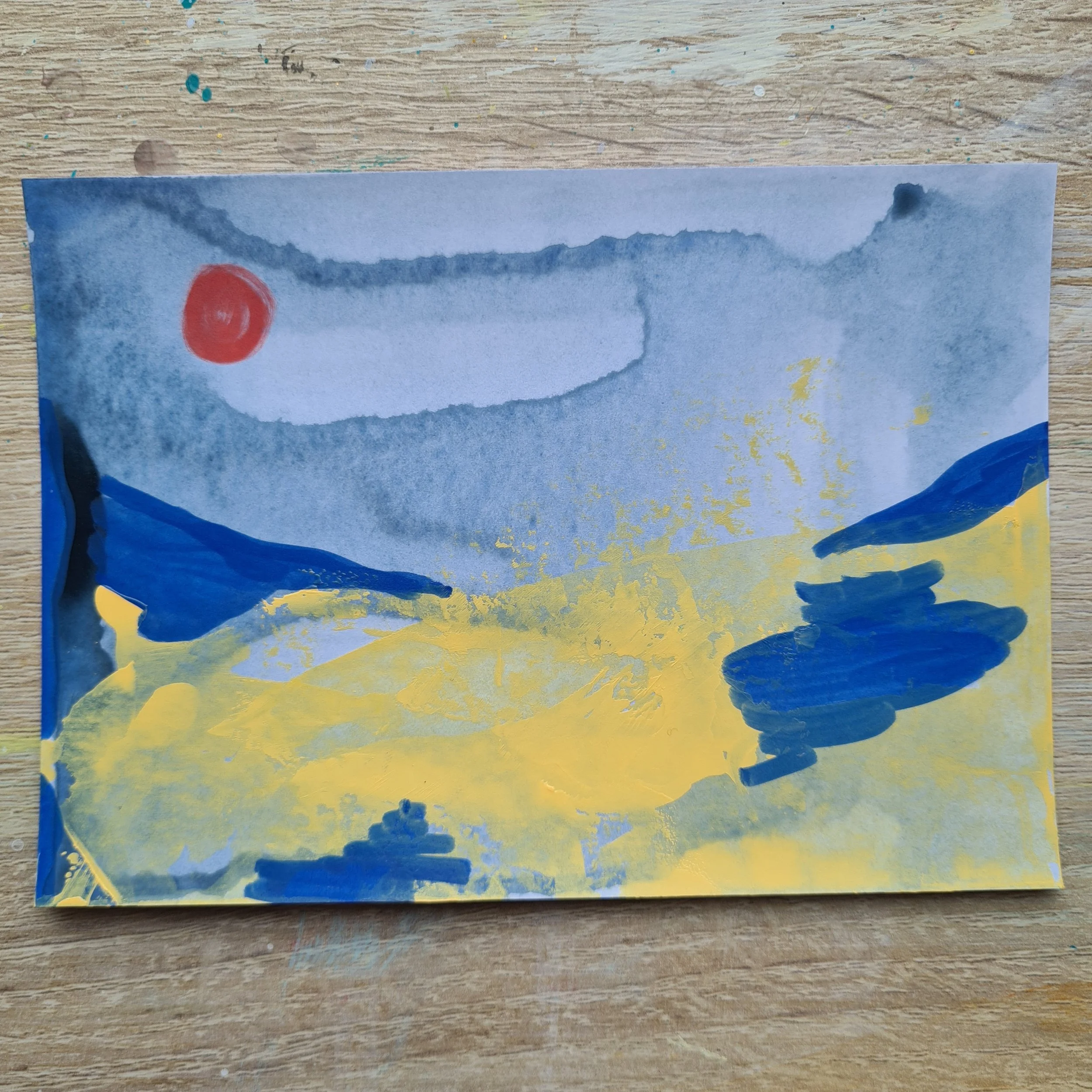 A6, Acrylic and Mixed Media