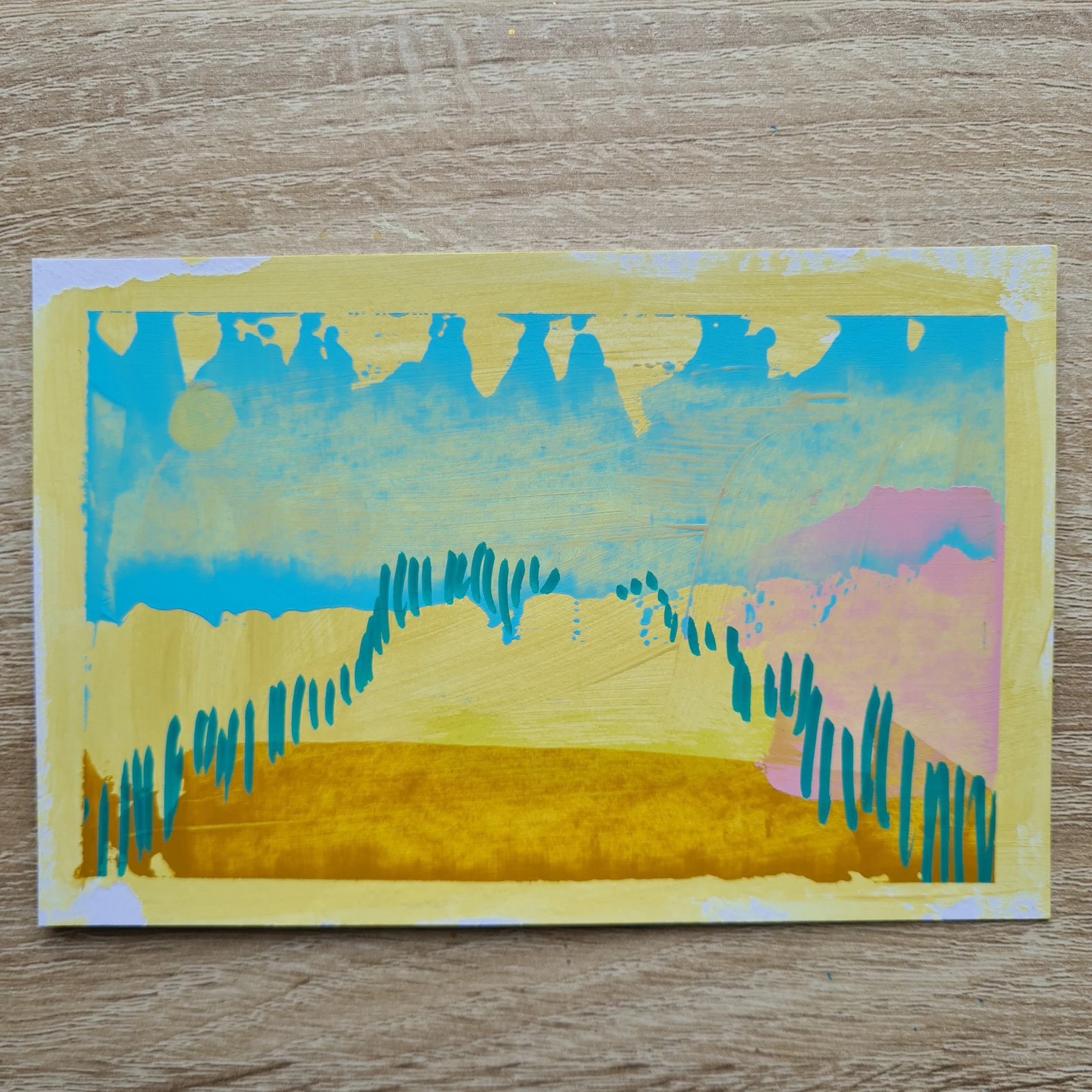 A6, Acrylic and Mixed Media