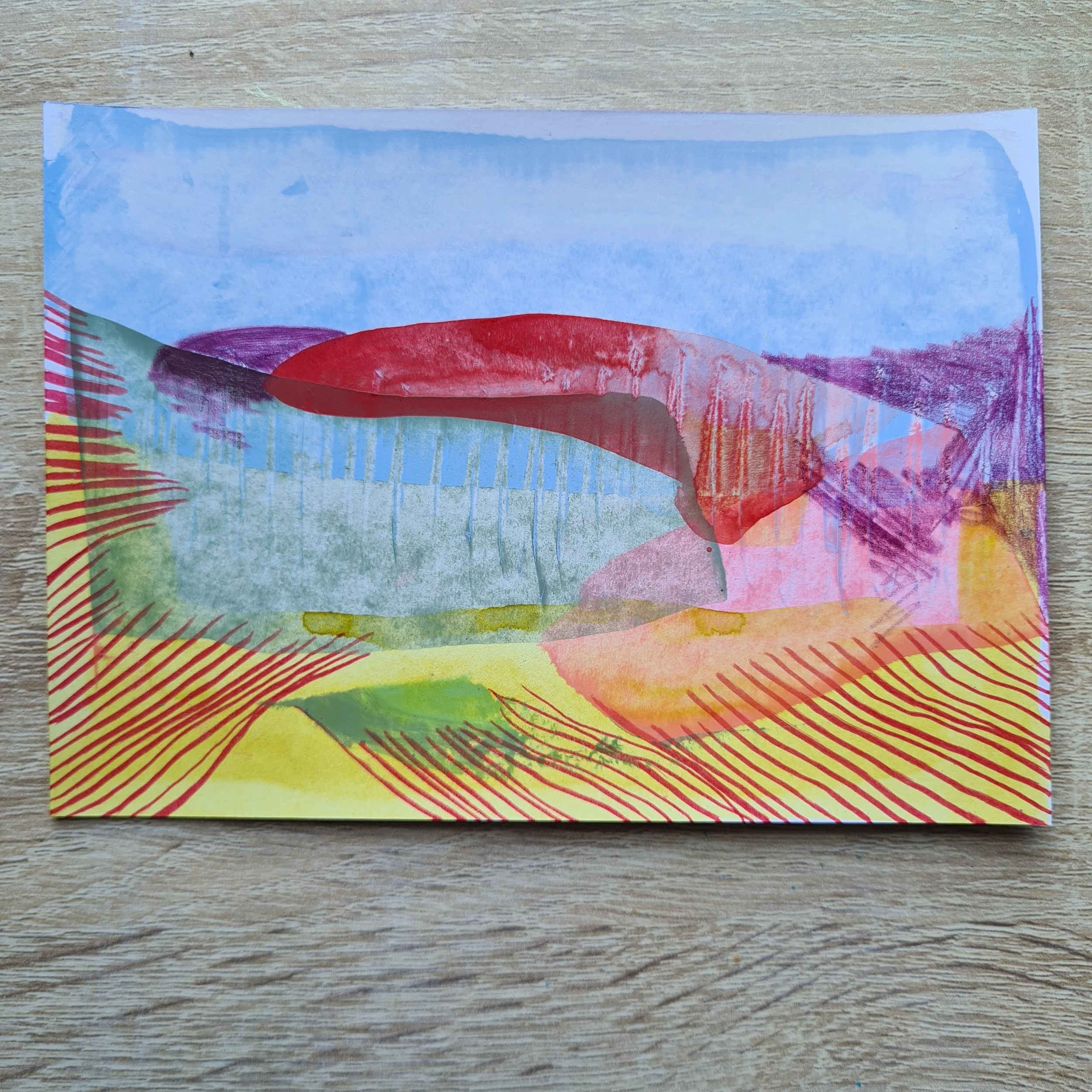 A6, Acrylic and Mixed Media