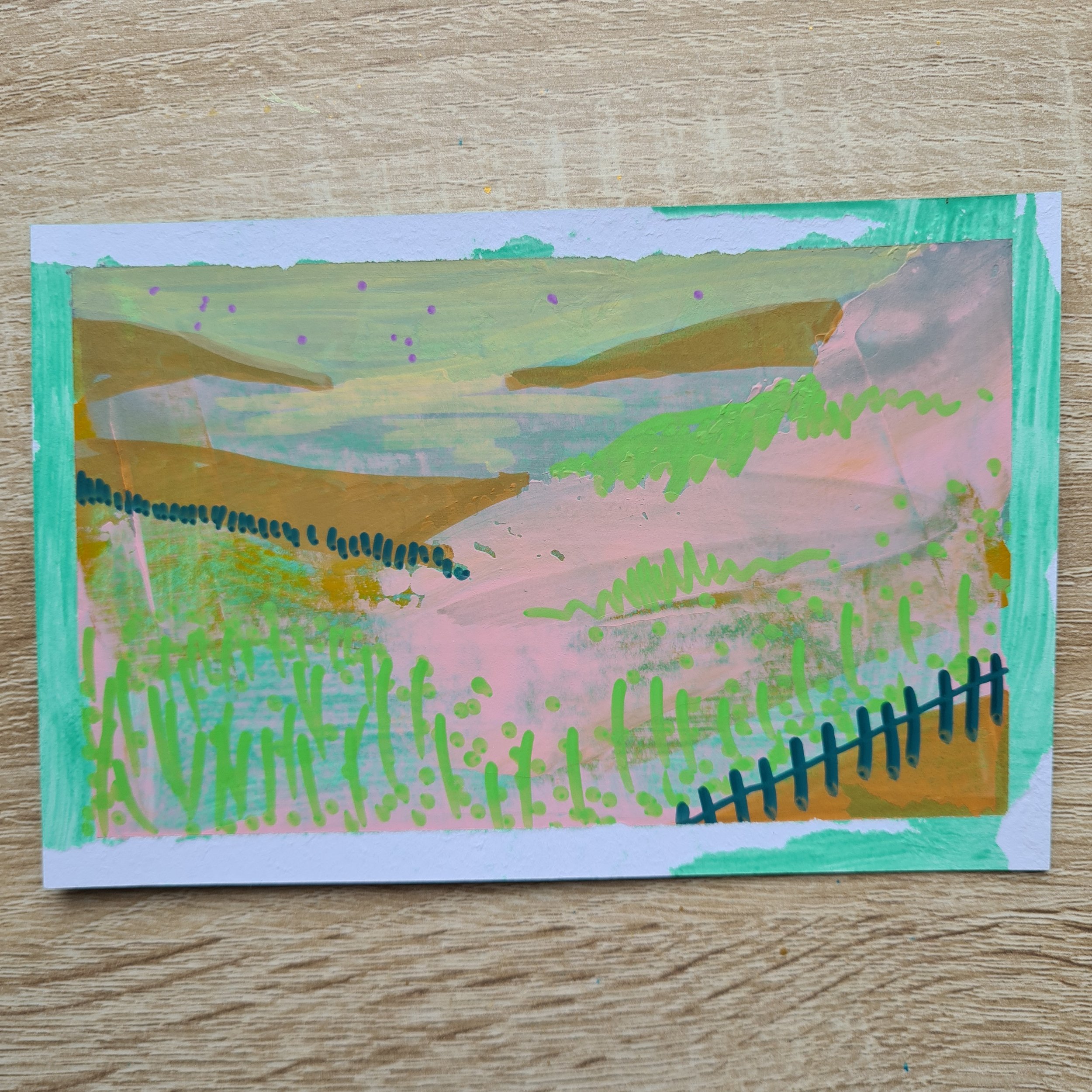 A6, Acrylic and Mixed Media