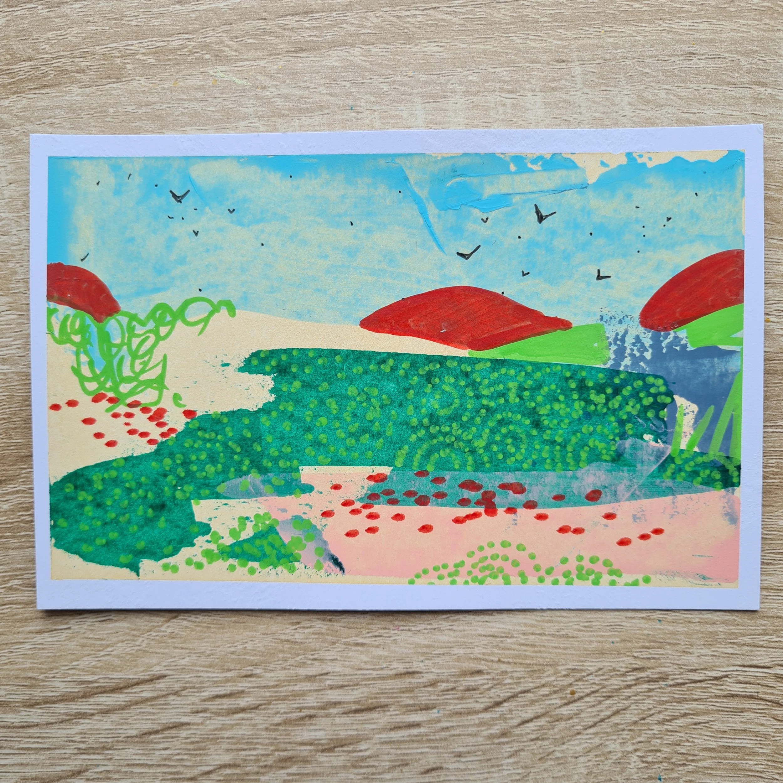 A6, Acrylic and Mixed Media