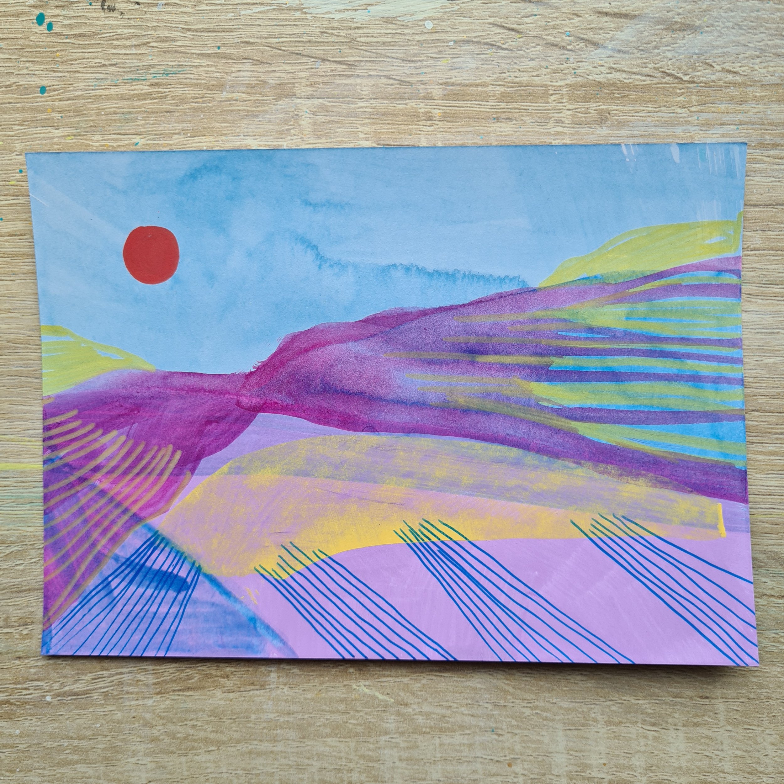 A6, Acrylic and Mixed Media