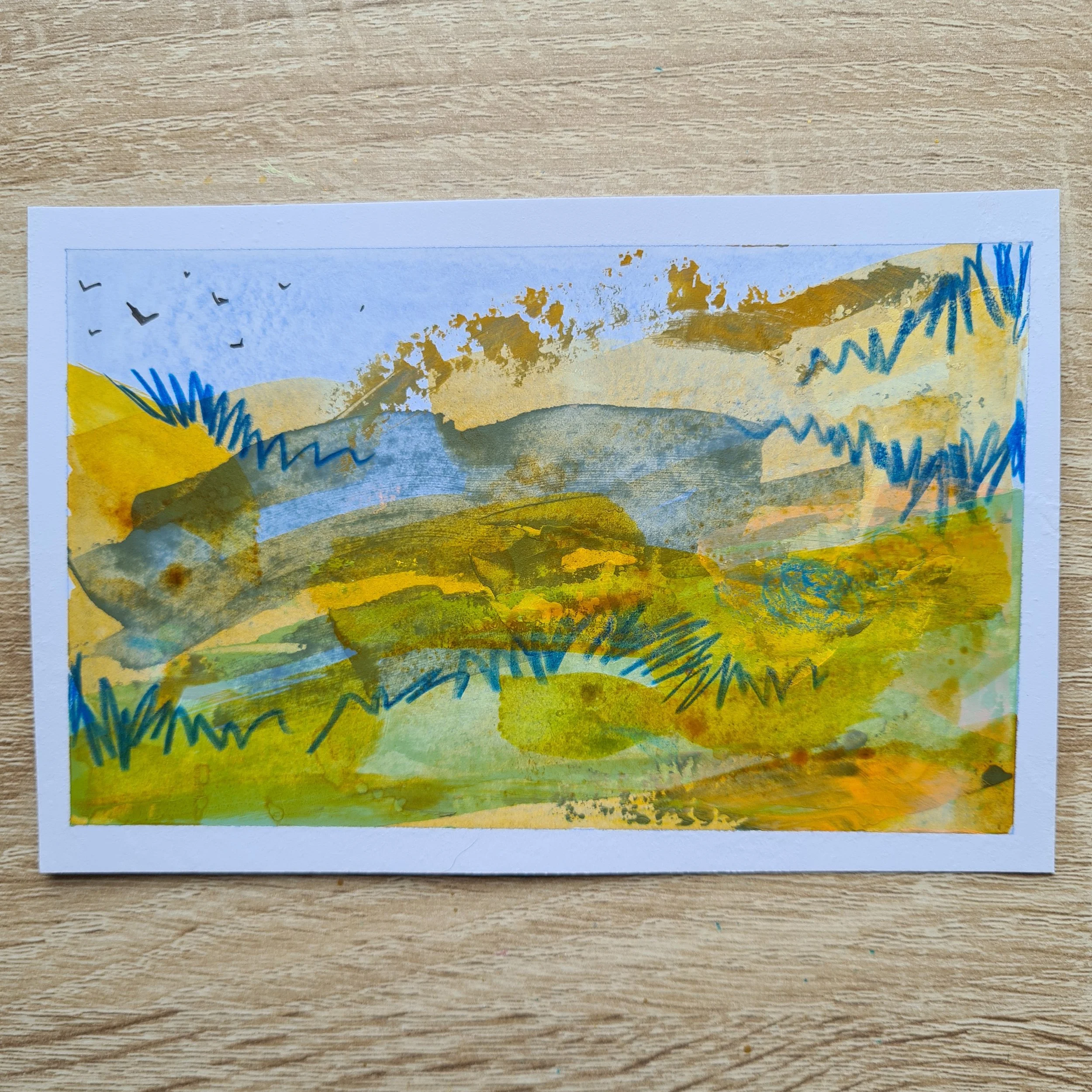 A6, Acrylic and Mixed Media