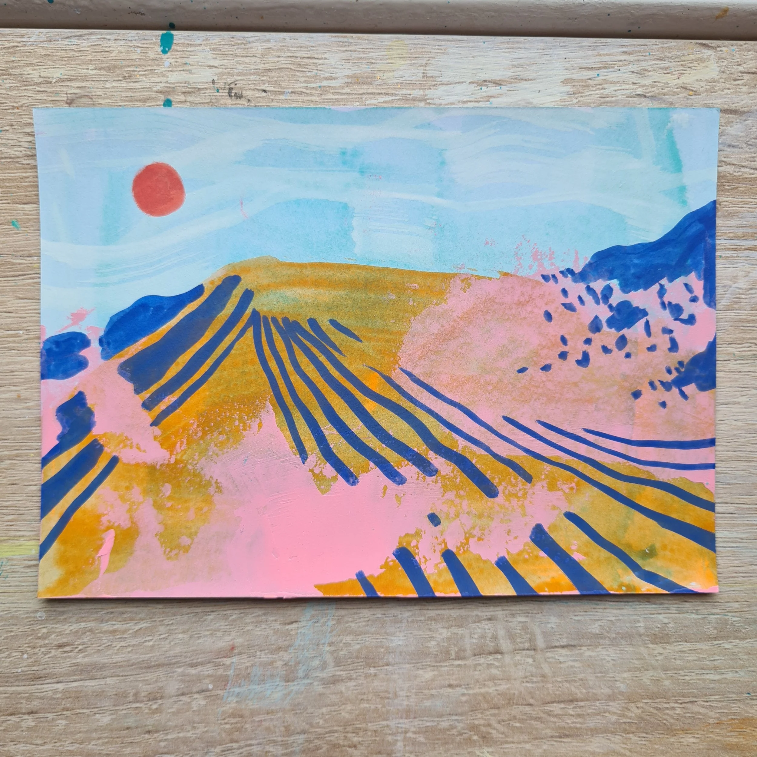 A6, Acrylic and Mixed Media