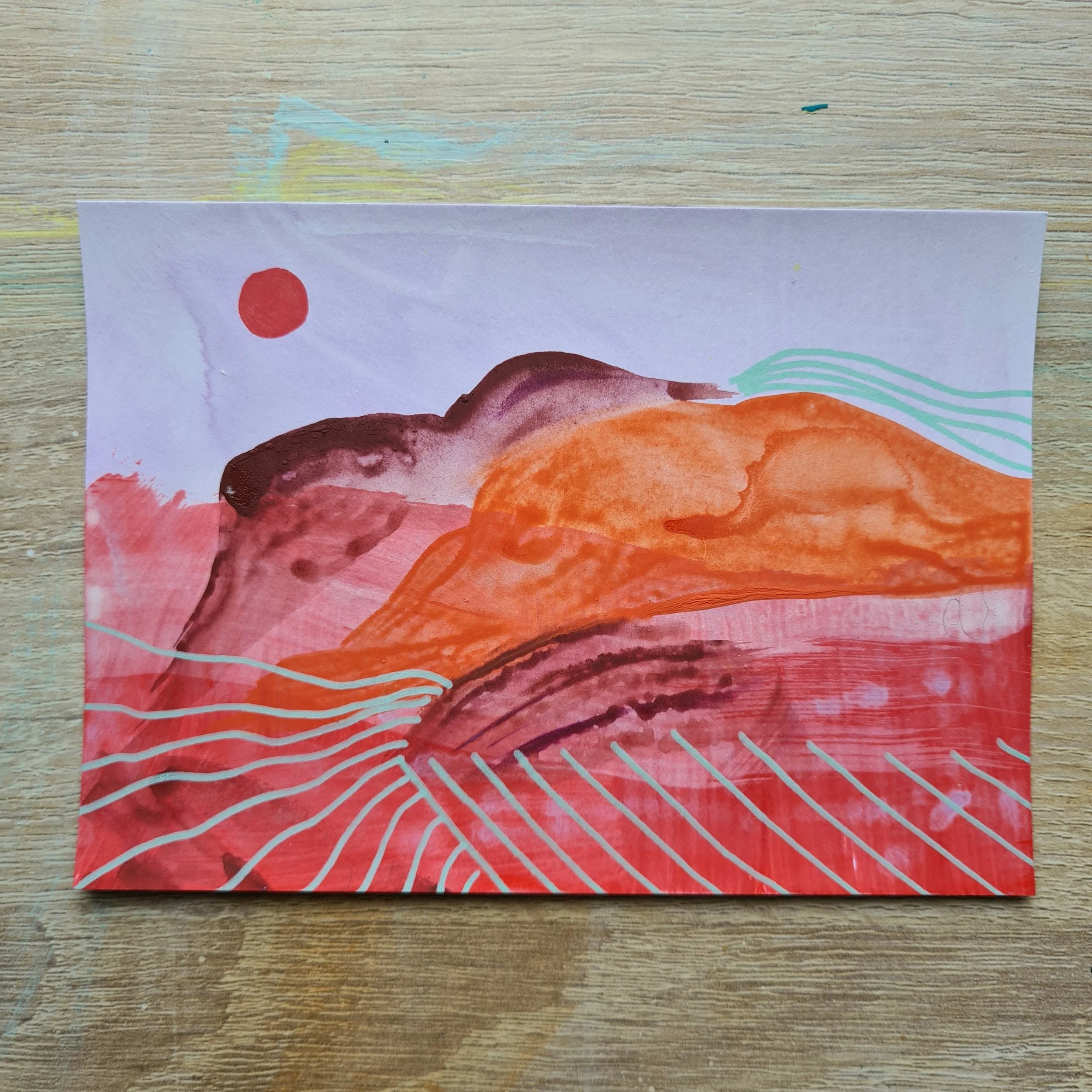 A6, Acrylic and Mixed Media