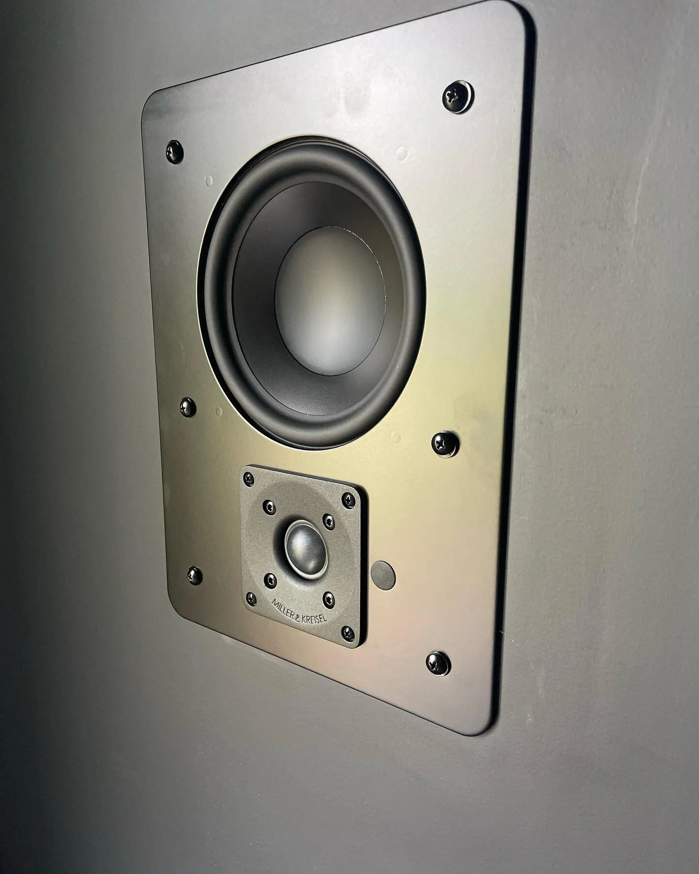 M&amp;K in wall speaker for home cinema. #mandk #smarthome #homecinema #mksound