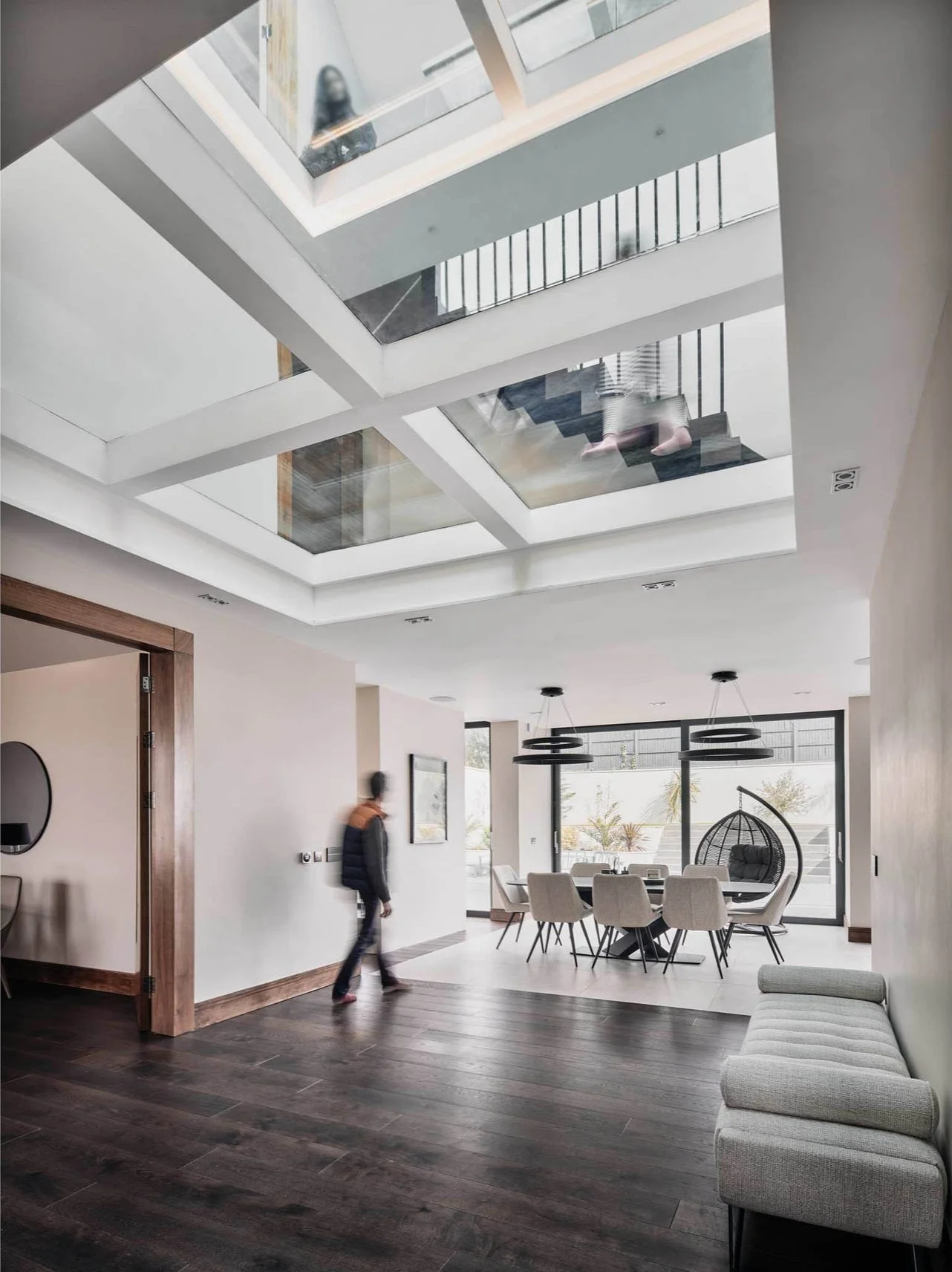 SHA Architecture + Design — Willesden House - A substantial extension and refurbishment of a 30's styled house centred around a glazed void providing views of the sky from the gr