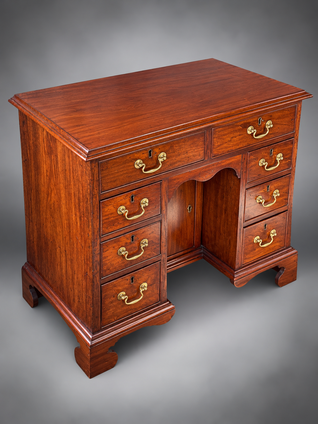 Antique Mahogany Kneehole Desk.png