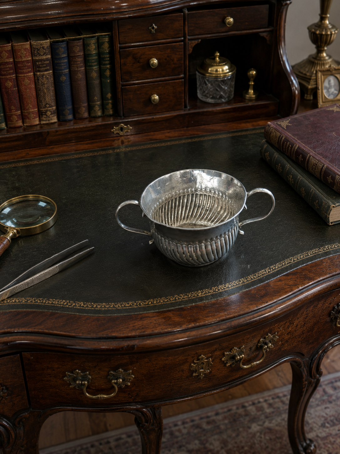 1711 Queen Anne Britannia Standard Silver Antique Child Porringer