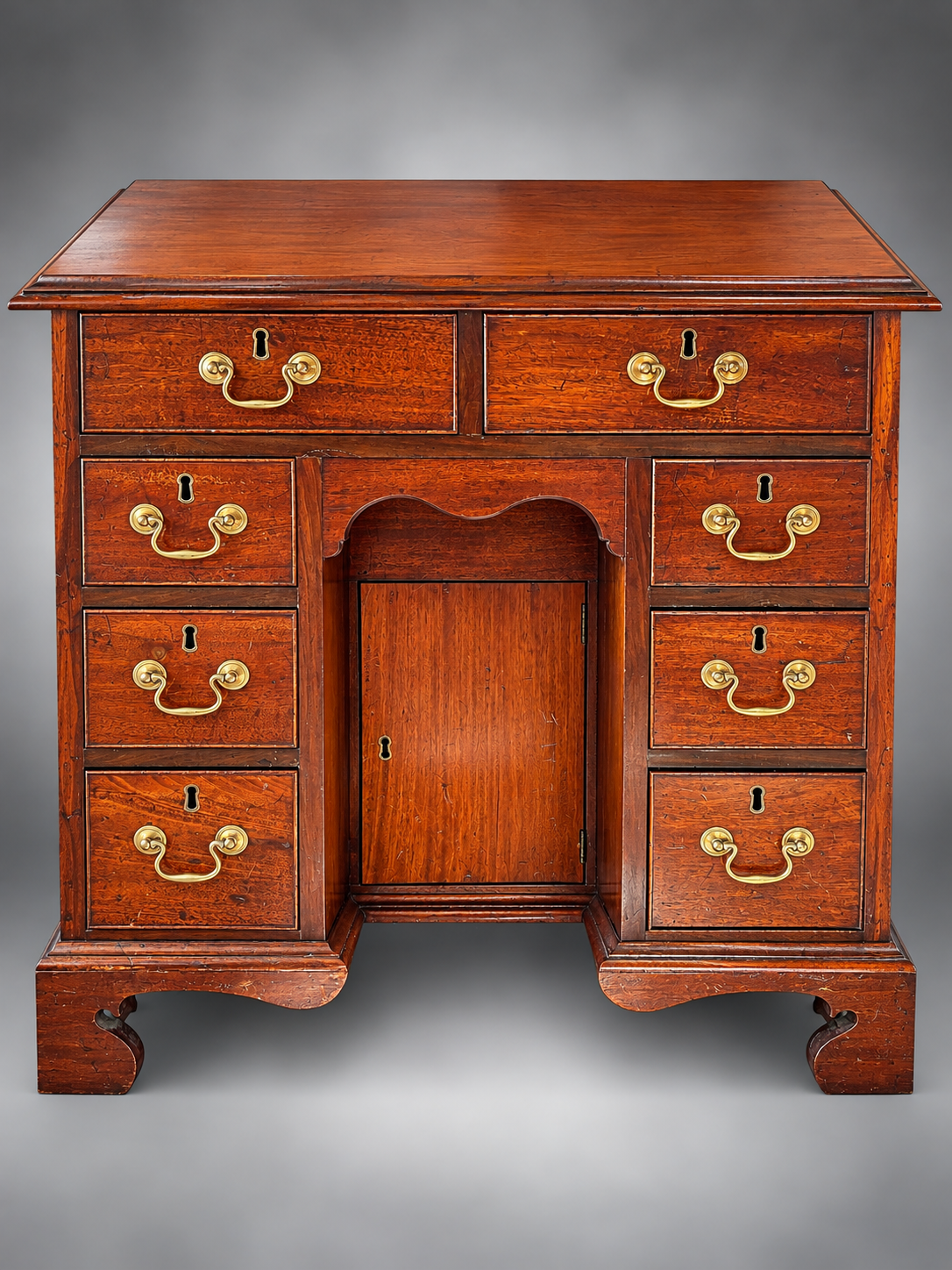 Antique Mahogany Knee-Hole Desk.png
