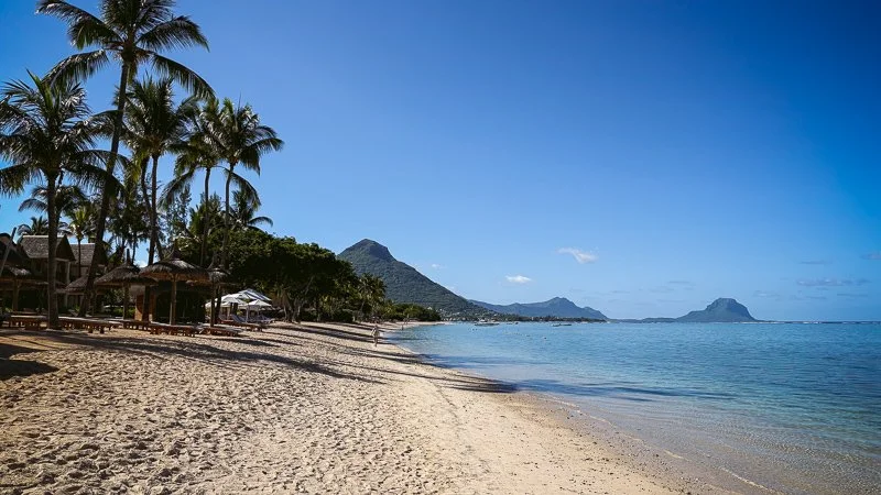 Strand auf Mauritius bei Flic en Flac