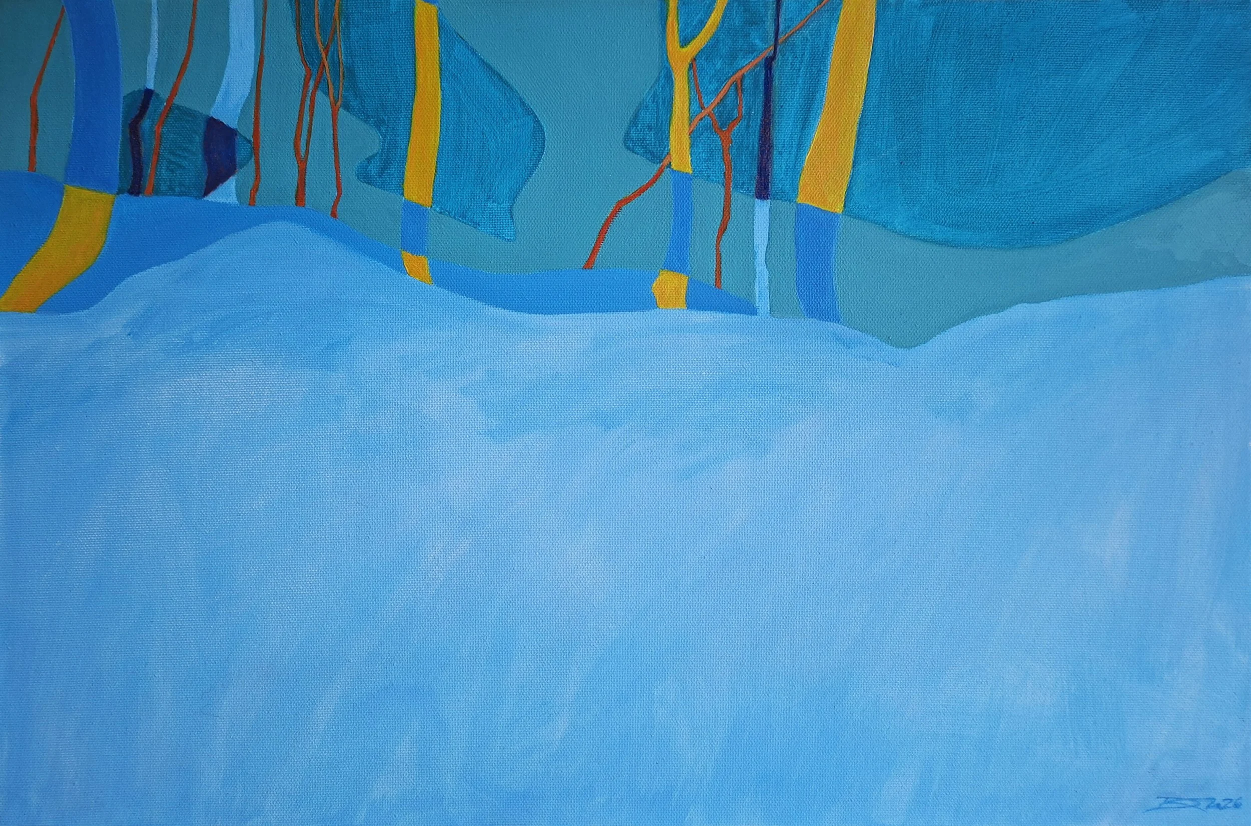 Ice queen (2026) acrylic on canvas, 60x50cm