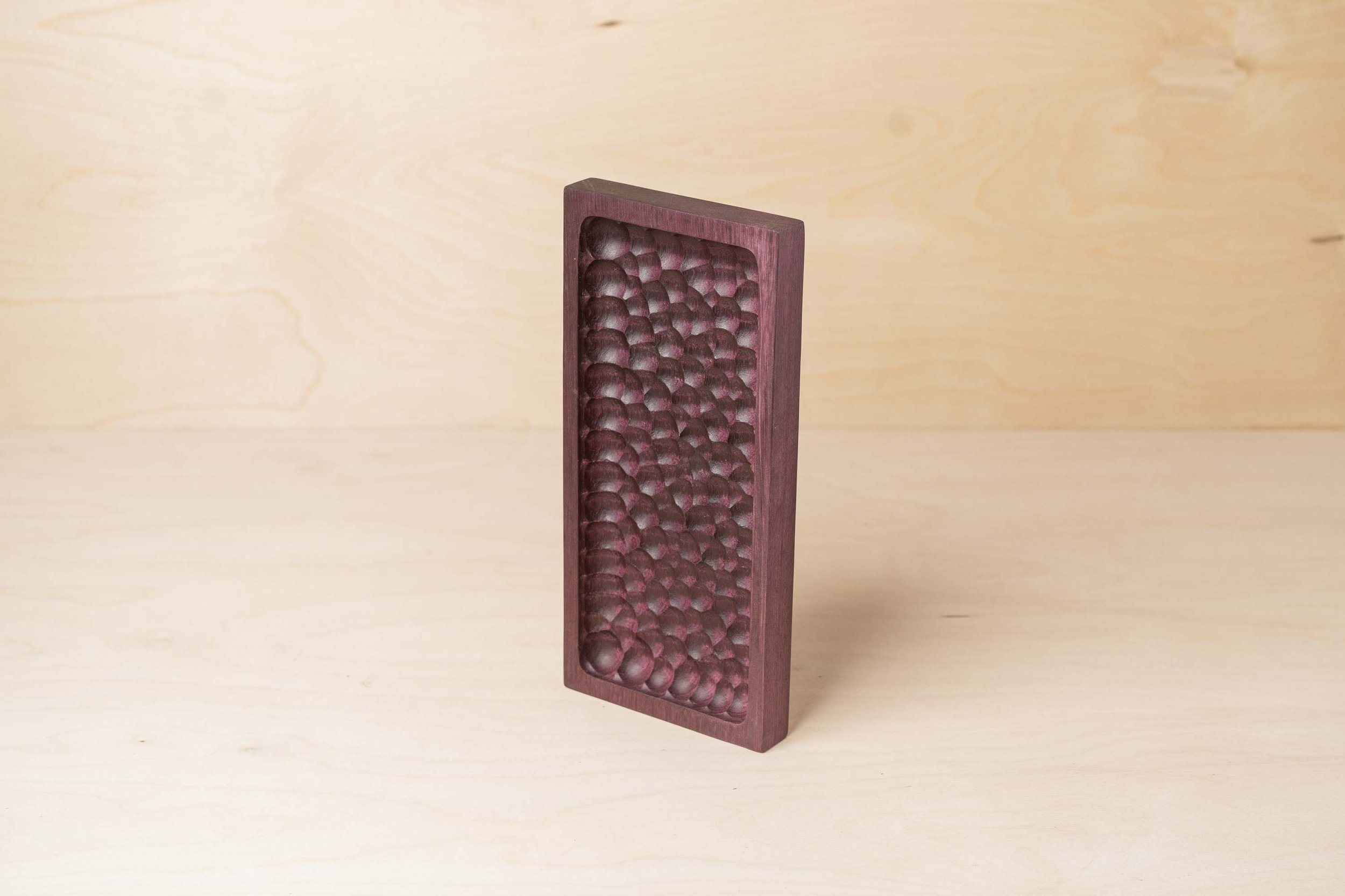 purpleheart bubble tray 10"