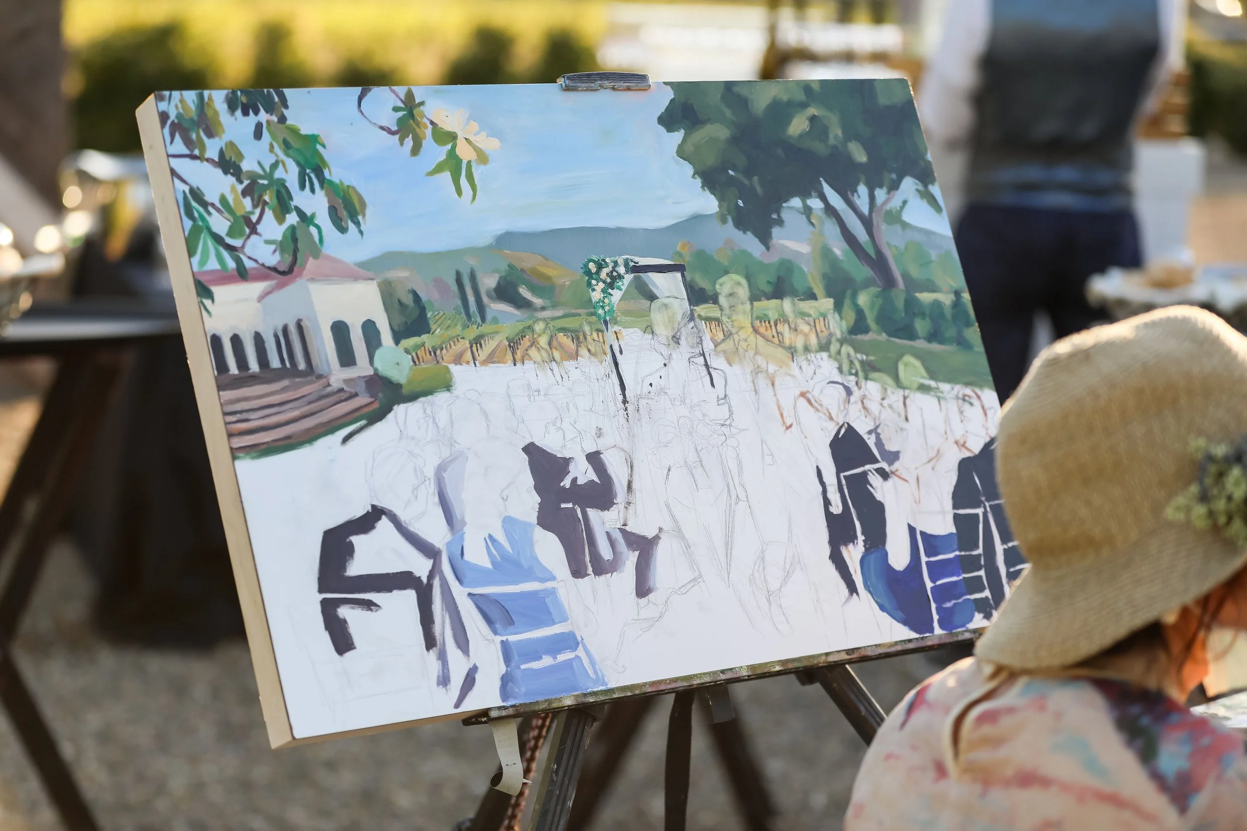 Capture Every Wedding Moment with Live Wedding Paintings in California