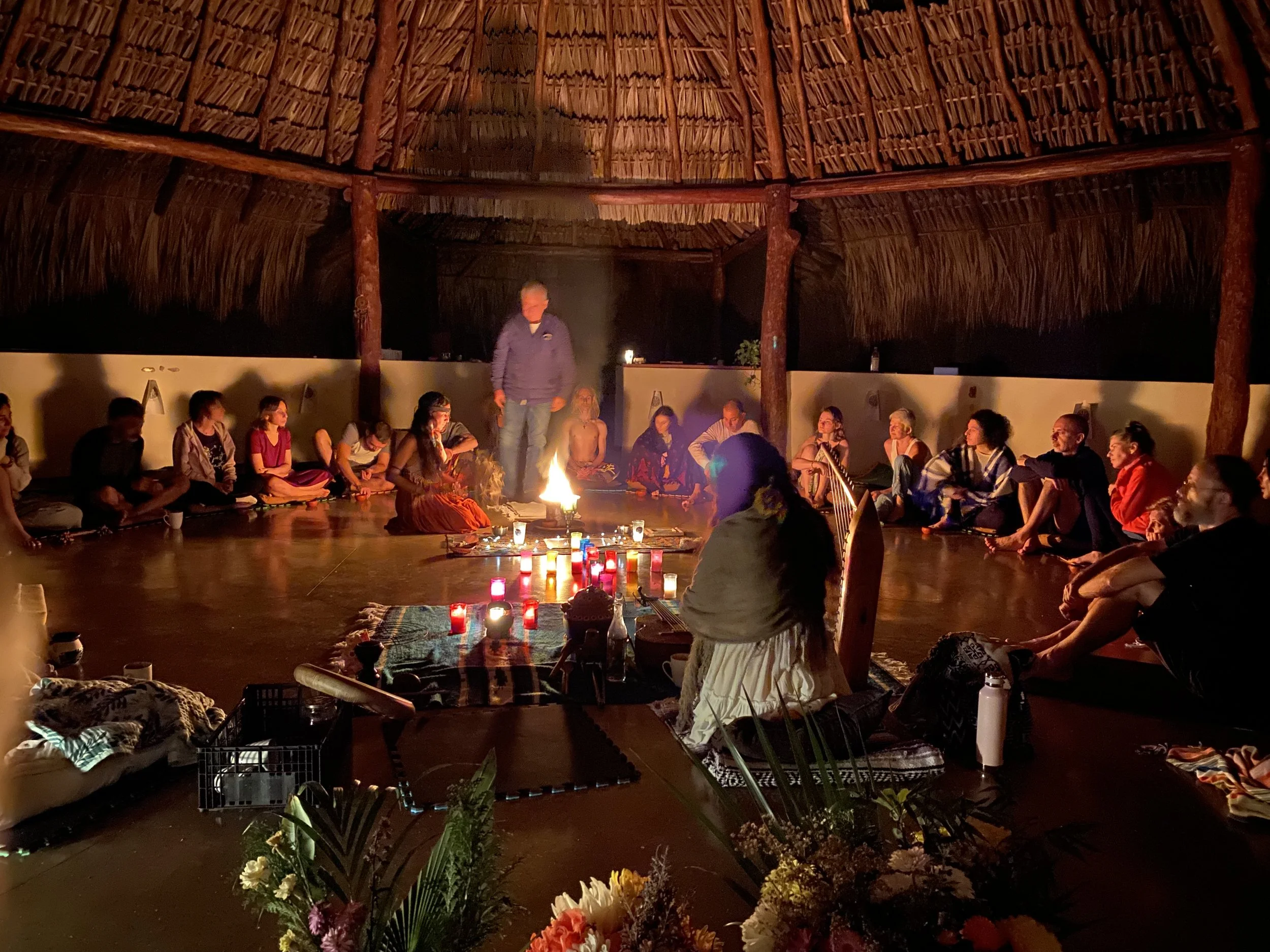 Cacao ceremony at Casa Arkaana in the Mayan jungle