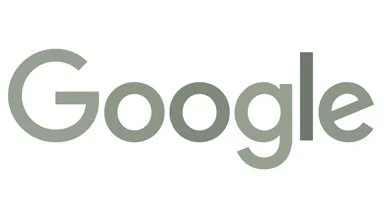 gray scale version of Google logo