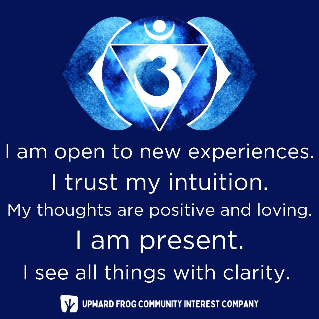 Third Eye Chakra⁠ 🌀✨⁠
⁠
Affirmations can have various benefits, including promoting a positive mindset, boosting self-esteem, reducing stress, and helping to focus on goals. ⁠
⁠
🙏 🐸 ⁠
⁠
#thirdeye #chakra #ajna #northwest #stockport #greatermanches