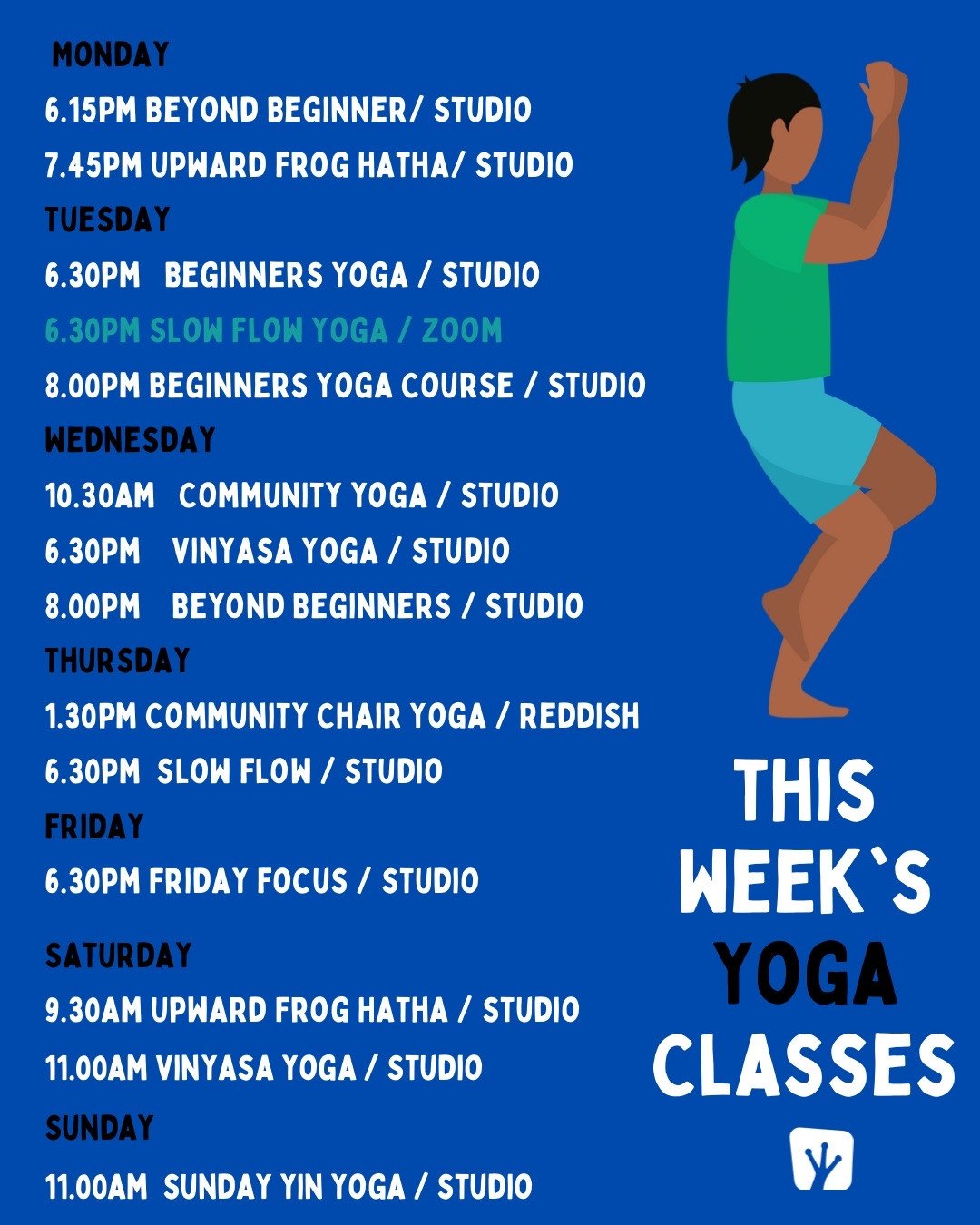 This Week's Yoga Schedule ✨⁠ ⁠
⁠
Book online:⁠
www.upwardfrog.yoga/classes⁠
⁠
See you on the mat 💚🐸 ⁠
⁠
⁠#northwest #stockport #greatermanchester ⁠#yogastudio #yoga #wellbeing #selfcare #community #relaxation #meditation #mindfulness #wellness #yog