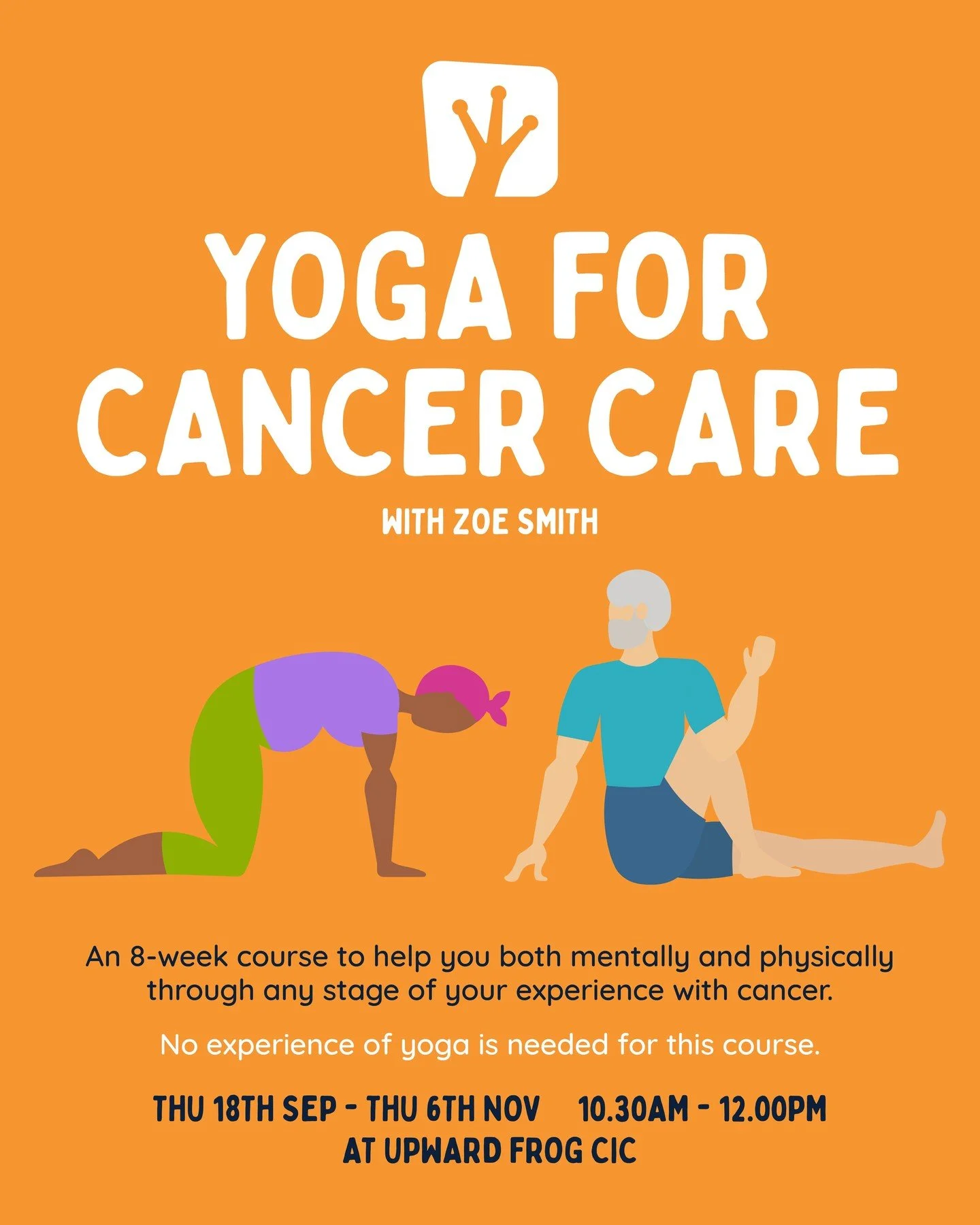 Yoga for Cancer Care is a new eight-week programme for anyone at any point along a cancer journey (diagnosis, post-treatment, long-term treatment, watchful waiting, etc). ⁠
⁠
The class will be taught by Zoe who is a research scientist at Christie Hos