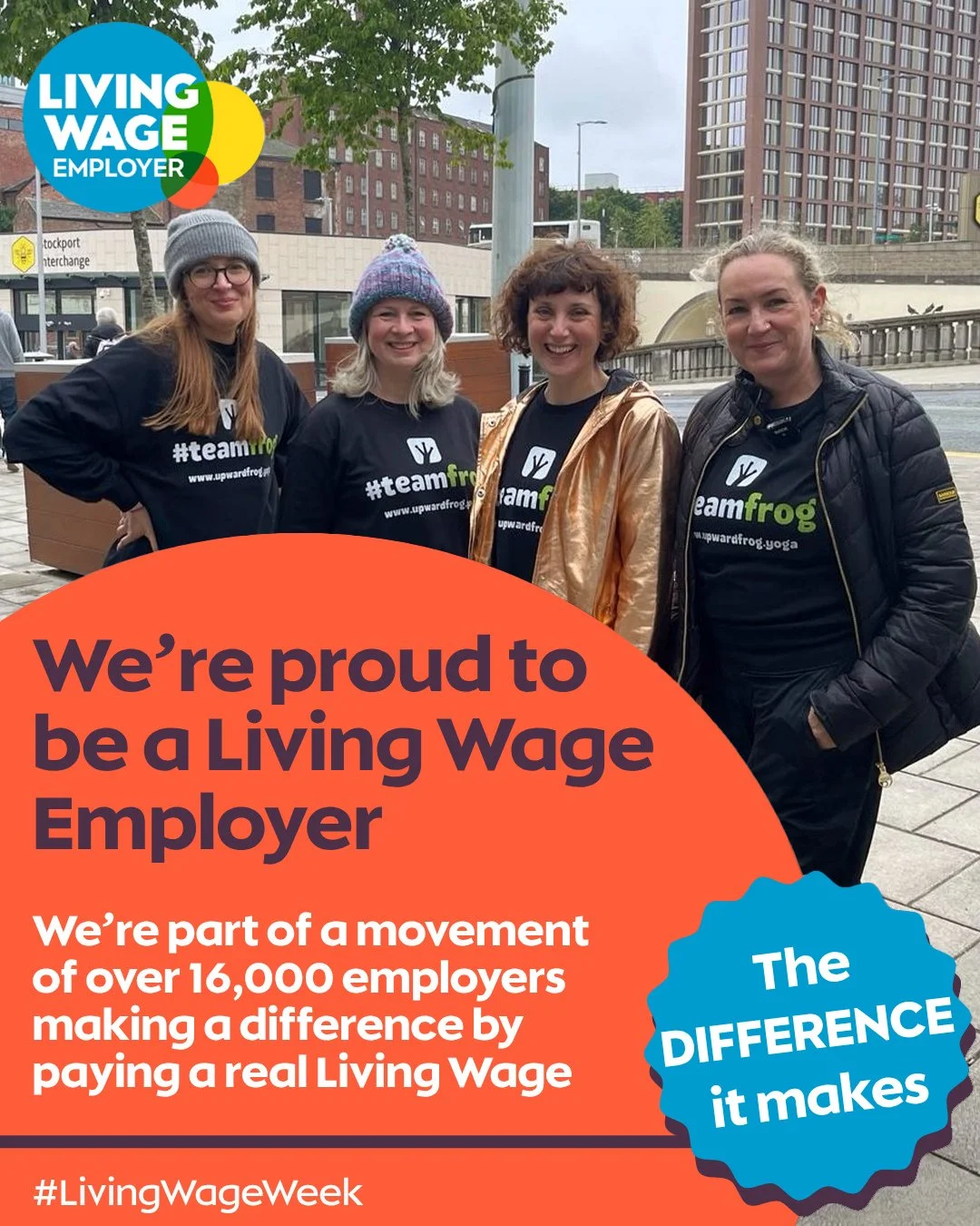 It&rsquo;s Living Wage Week!⁠
⁠
We&rsquo;re proud to be making a difference by paying the real Living Wage. At Upward Frog CIC we pay above the real Living Wage for every role within the business.  It&rsquo;s not always easy - especially for the admi