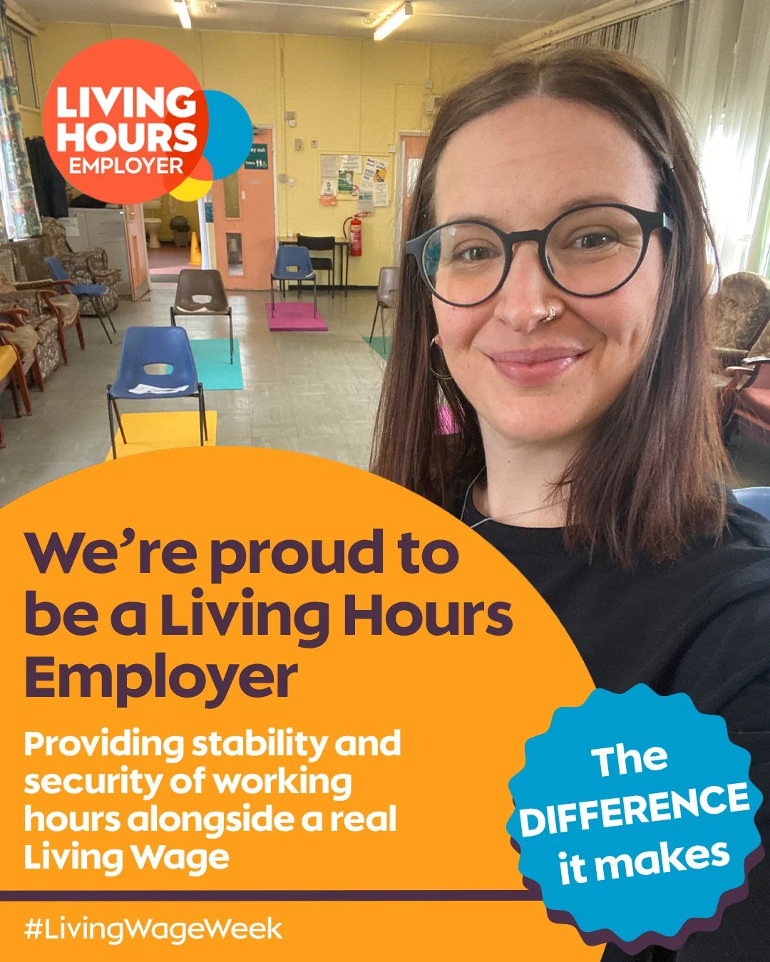 Leading the way with secure work for all ⁠
⁠
We&rsquo;re proud to be one of the first 45 businesses in Greater Manchester, the 8th in Stockport borough, and the only UK yoga company to have been accredited as a Living Hours Employer. ⁠
⁠
Yoga teacher