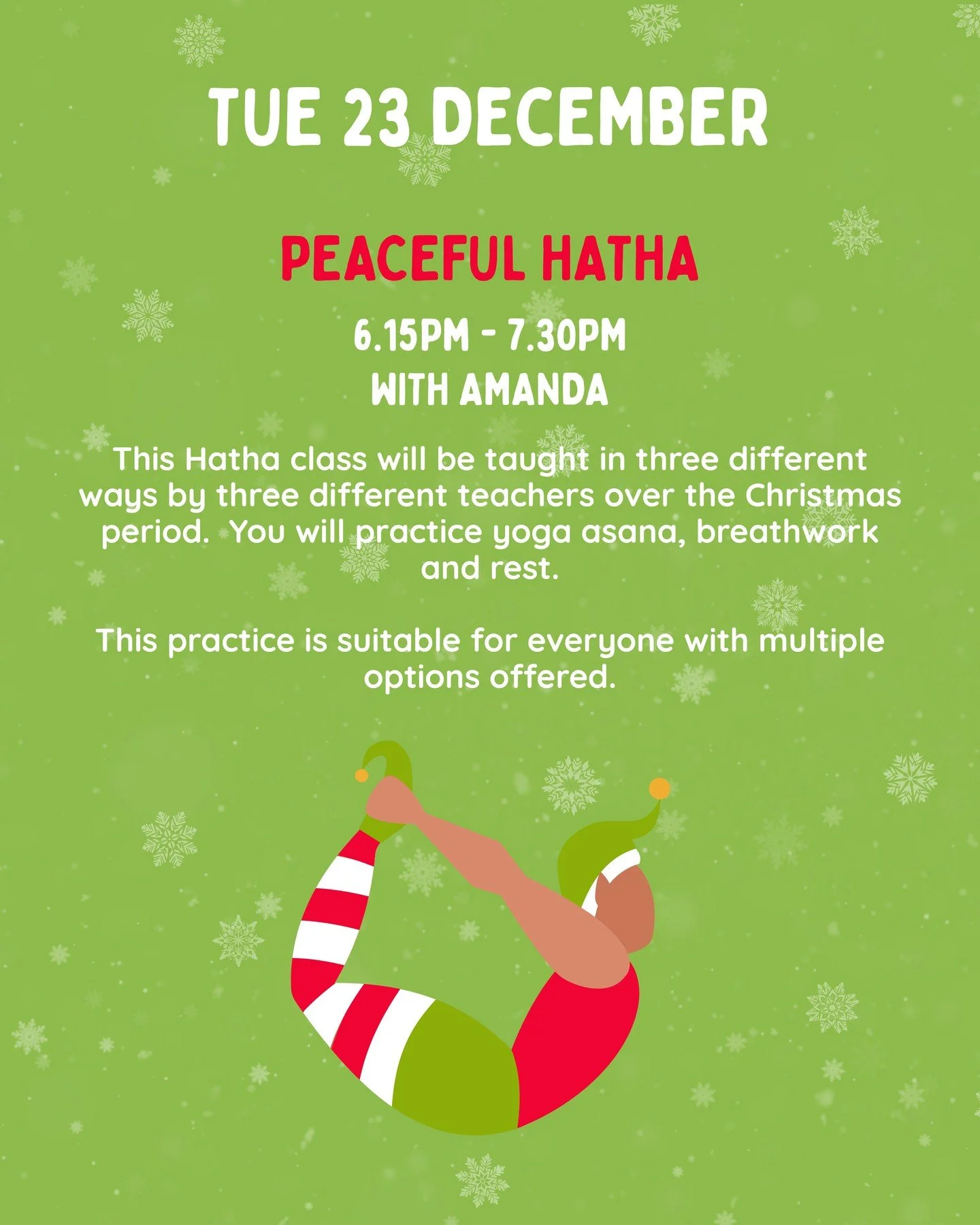 Join us for grounding, nourishing yoga throughout the festive season 🎄⁠
⁠
Book a class: https://upwardfrogyoga.punchpass.com/classes⁠
⁠
#stockportyoga #communityyoga #christmasyoga
