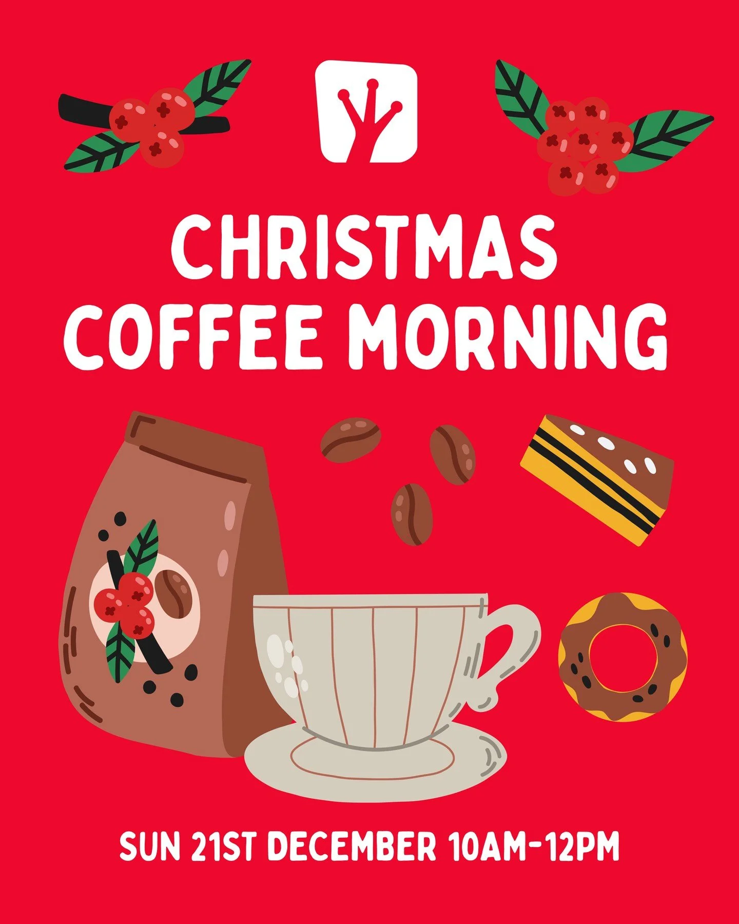 Come and join us in the studio for a festive coffee morning ☕️🎄⁠
⁠
Dogs, partners, friends and children welcome.⁠
⁠
Sunday 21 December 10.00am - 12.00pm