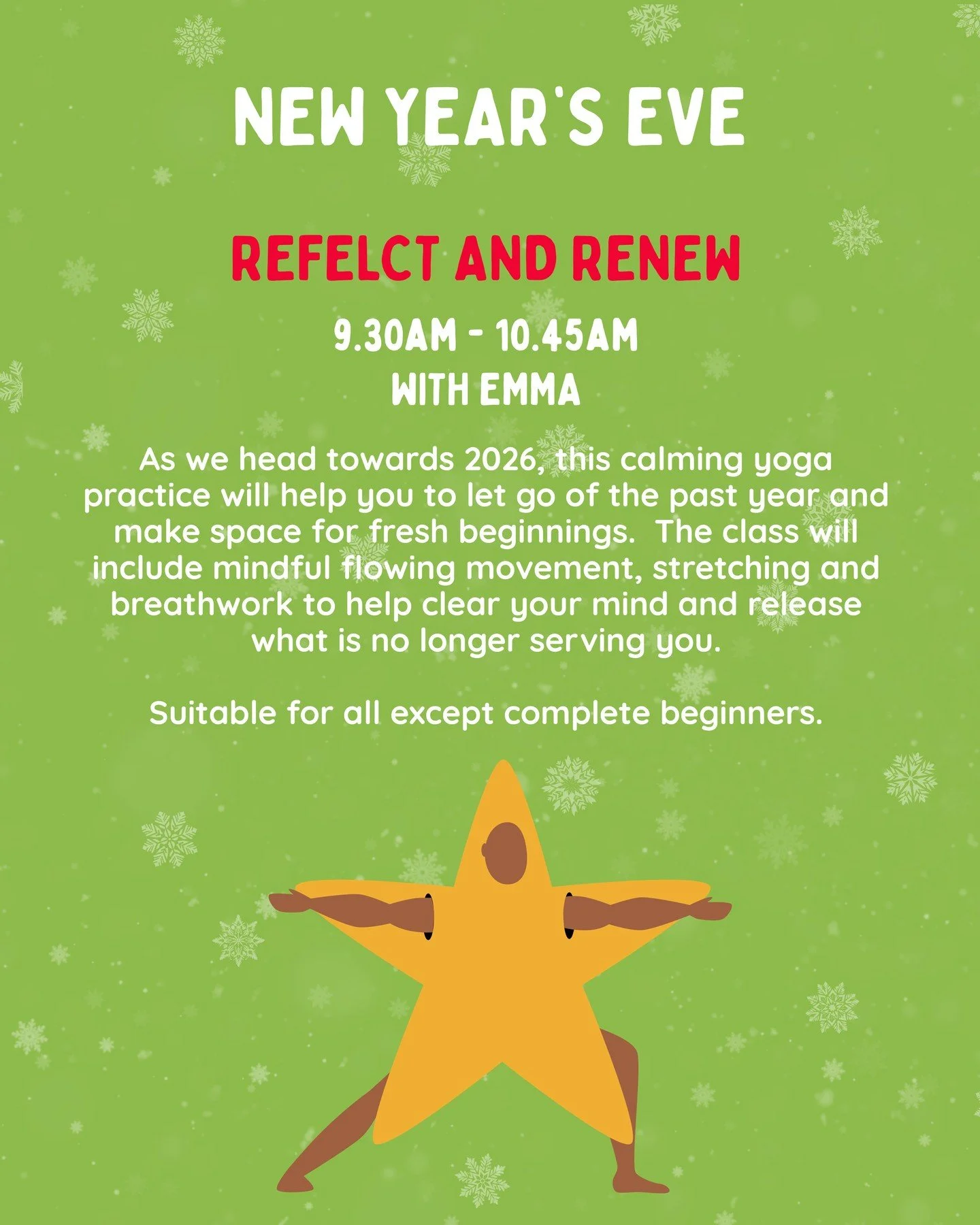 Join Emma for a grounding practice to close the year with clarity and welcome the next with intention 🌟⁠
⁠
Book a class: https://upwardfrogyoga.punchpass.com/classes⁠
⁠
#stockportyoga #communityyoga #christmasyoga