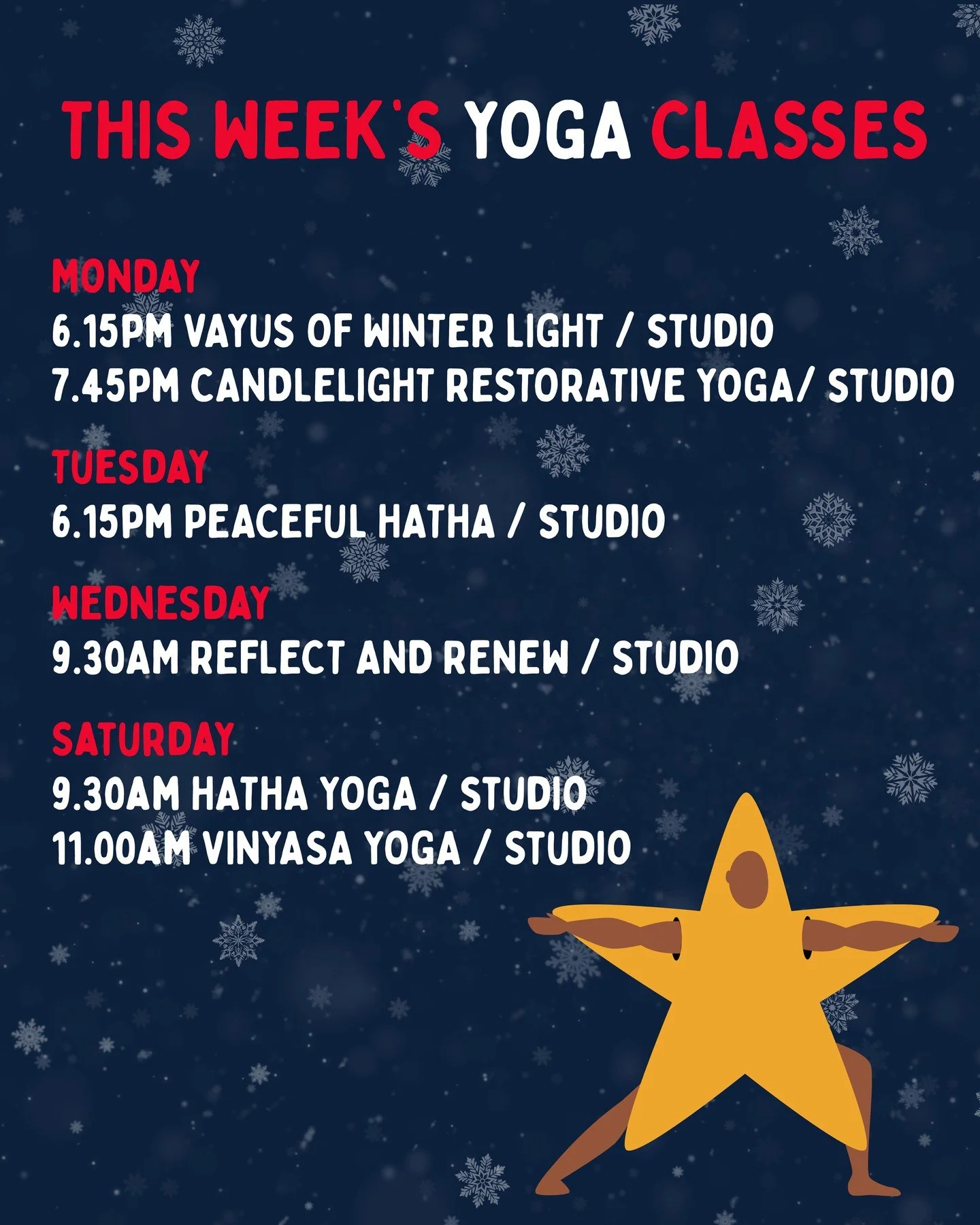 This Week's Yoga Schedule 🎄⁠
⁠
Book online:⁠
⁠
www.upwardfrog.yoga/classes⁠
⁠
See you on the mat 💚🐸 ⁠
⁠
⁠#northwest #stockport #greatermanchester ⁠#yogastudio #yoga #wellbeing #selfcare #community #relaxation #meditation #mindfulness #wellness #yo