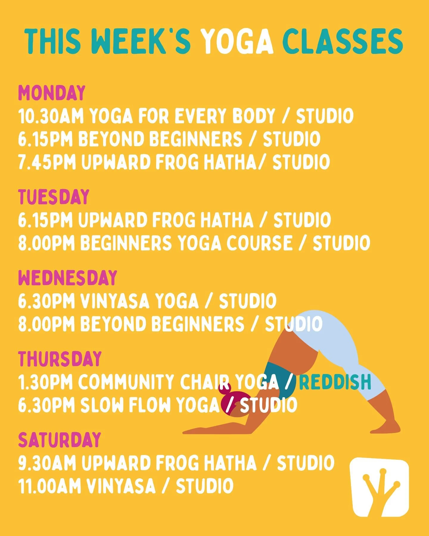 This Week's Yoga Schedule ✨⁠ ⁠

Book online:⁠
www.upwardfrog.yoga/classes⁠

See you on the mat 💚🐸 ⁠

⁠ #yogamanchester #yogastockport #yogastudiomanchester