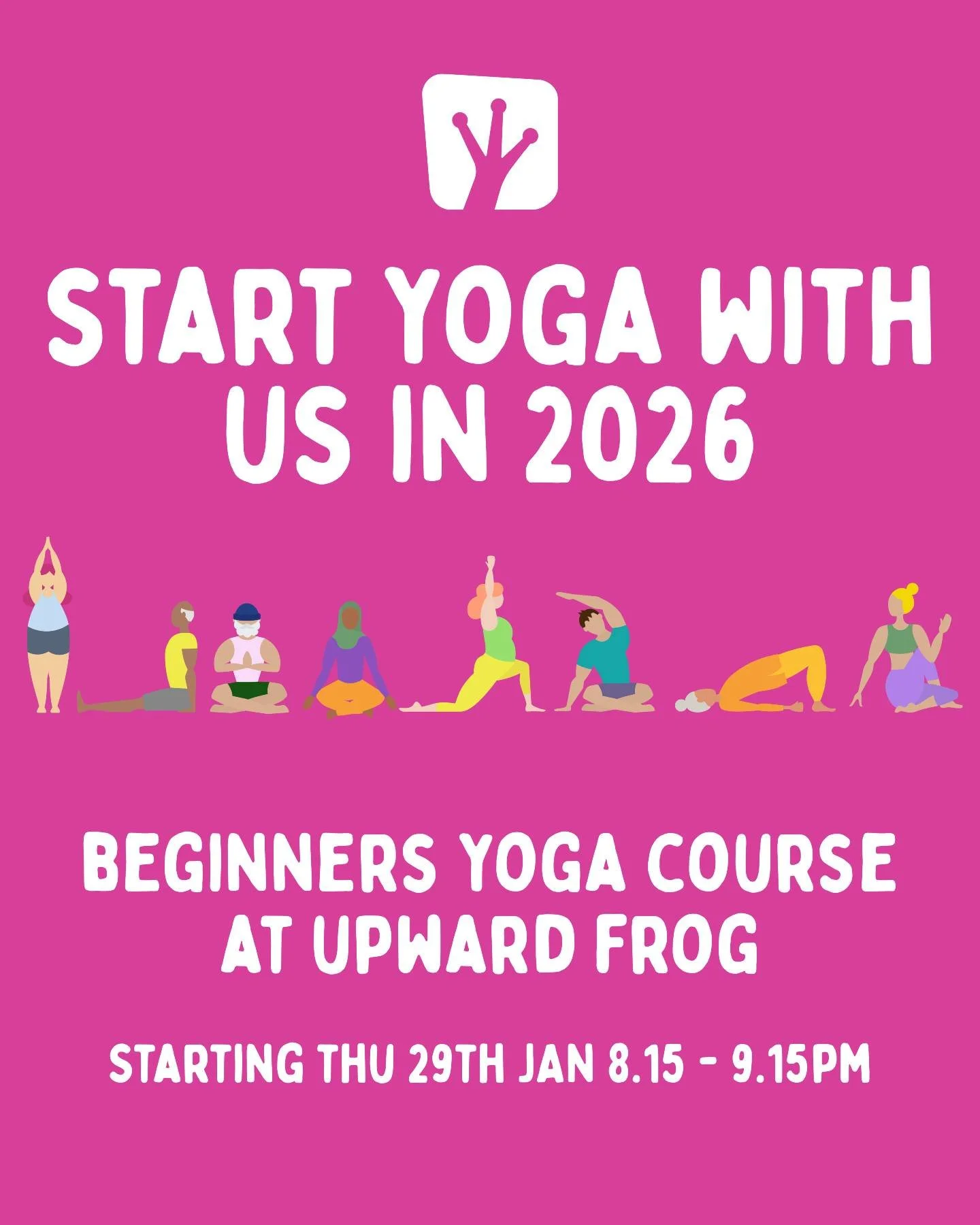 🌟 New to Yoga? Let&rsquo;s Begin Together. 🌟⁠
⁠
Our next January Beginners Yoga Course starts Thursday 29th January, running for 6 weeks &mdash; every Thursday from 8.15&ndash;9.15pm at Upward Frog 💚🐸⁠
⁠
This is a gentle, welcoming space to:⁠
✅ L