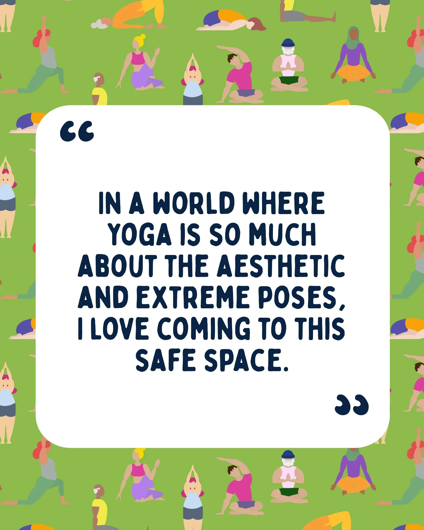 We love hearing reflections like this from our community.

Yoga doesn&rsquo;t have to look a certain way. At Upward Frog we&rsquo;re proud to offer a space where everyone can practise safely and feel supported. 

We&rsquo;re so grateful to everyone w