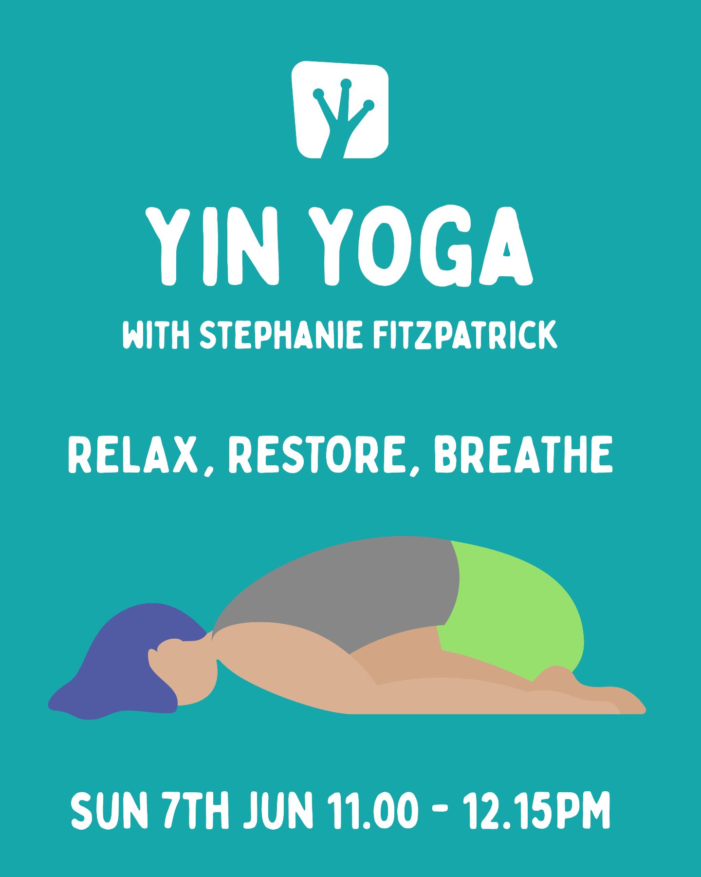 Join Steph this Sunday to feel the benefits of Yin yoga 💚🐸⁠
⁠
Sunday 11.00-12.15pm⁠
⁠
Book online: www.upwardfrog.yoga/classes⁠